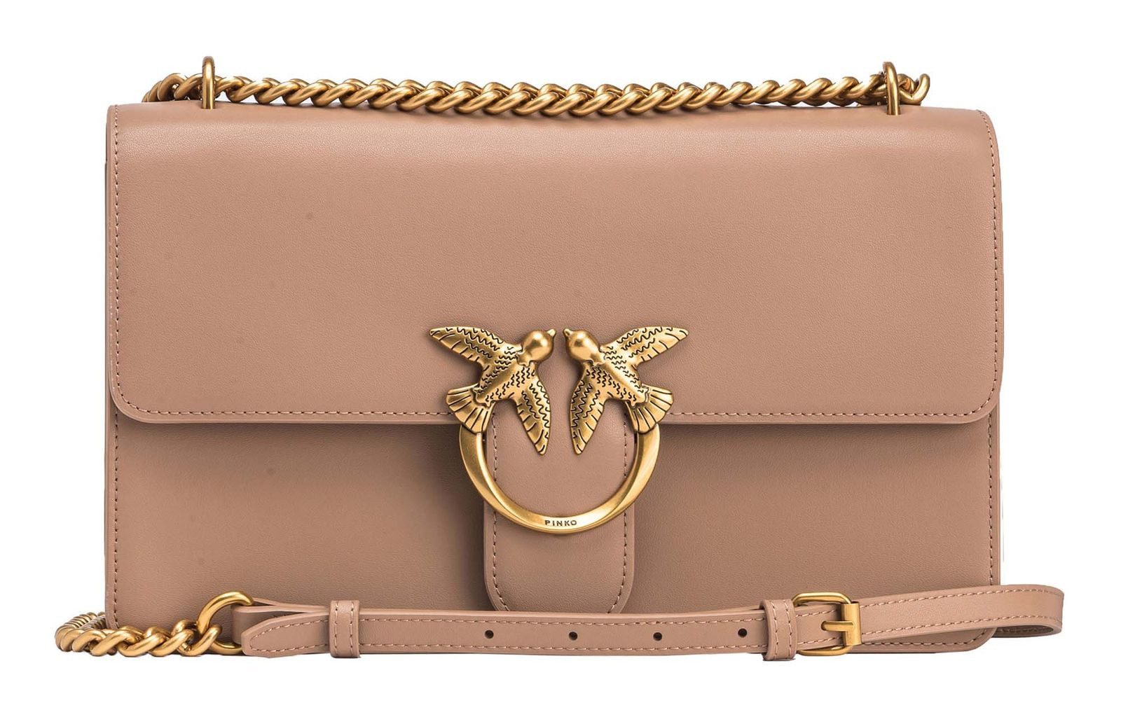 PINKO Umhängetasche Classic DC, aus echtem Rindsleder