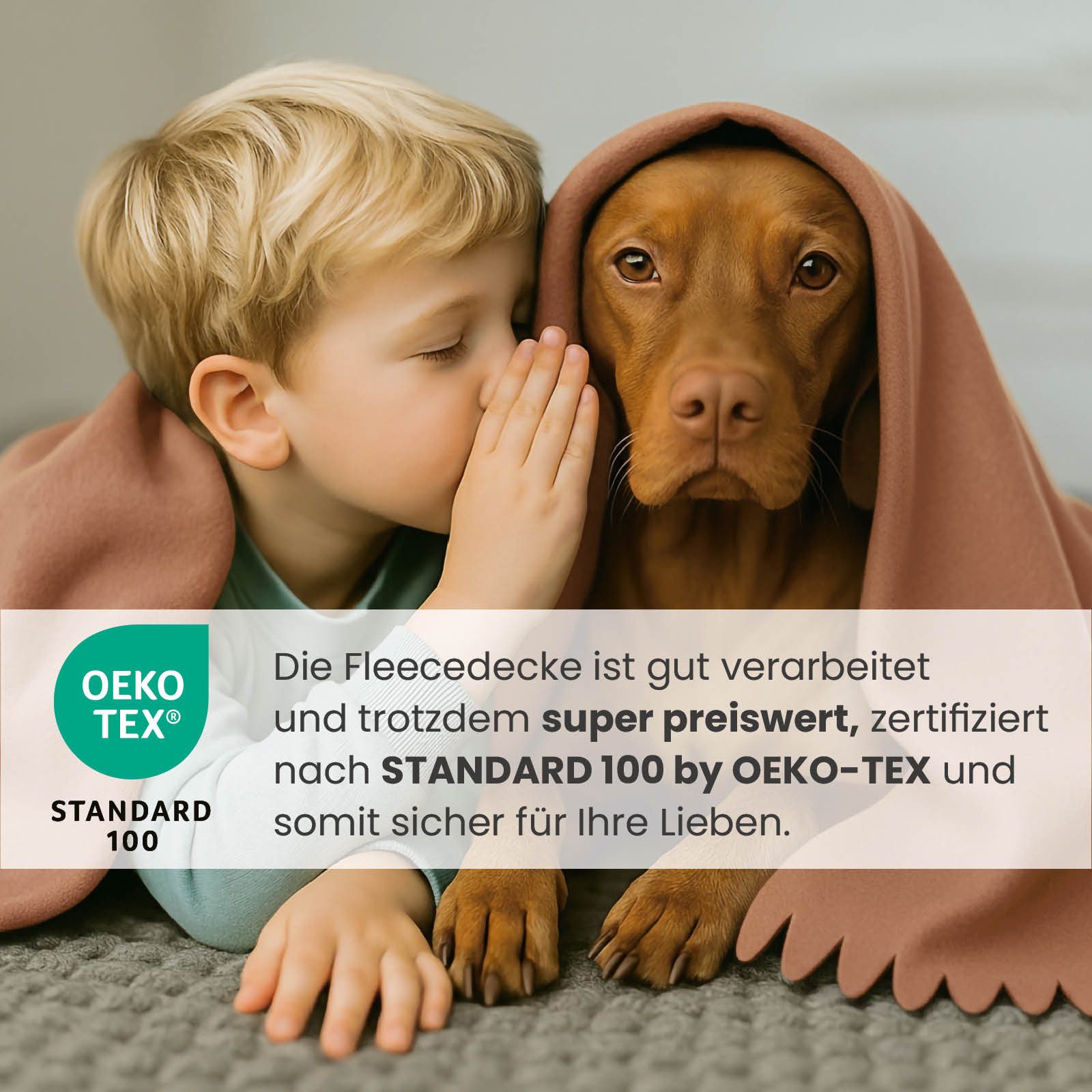 Wohndecke 3er Set Fleecedecke WAVE ca. 120x160, wometo, OEKO-TEX®, Fleecedecke mit Wellenrand & Anti-Pilling – Bild 3 von 5