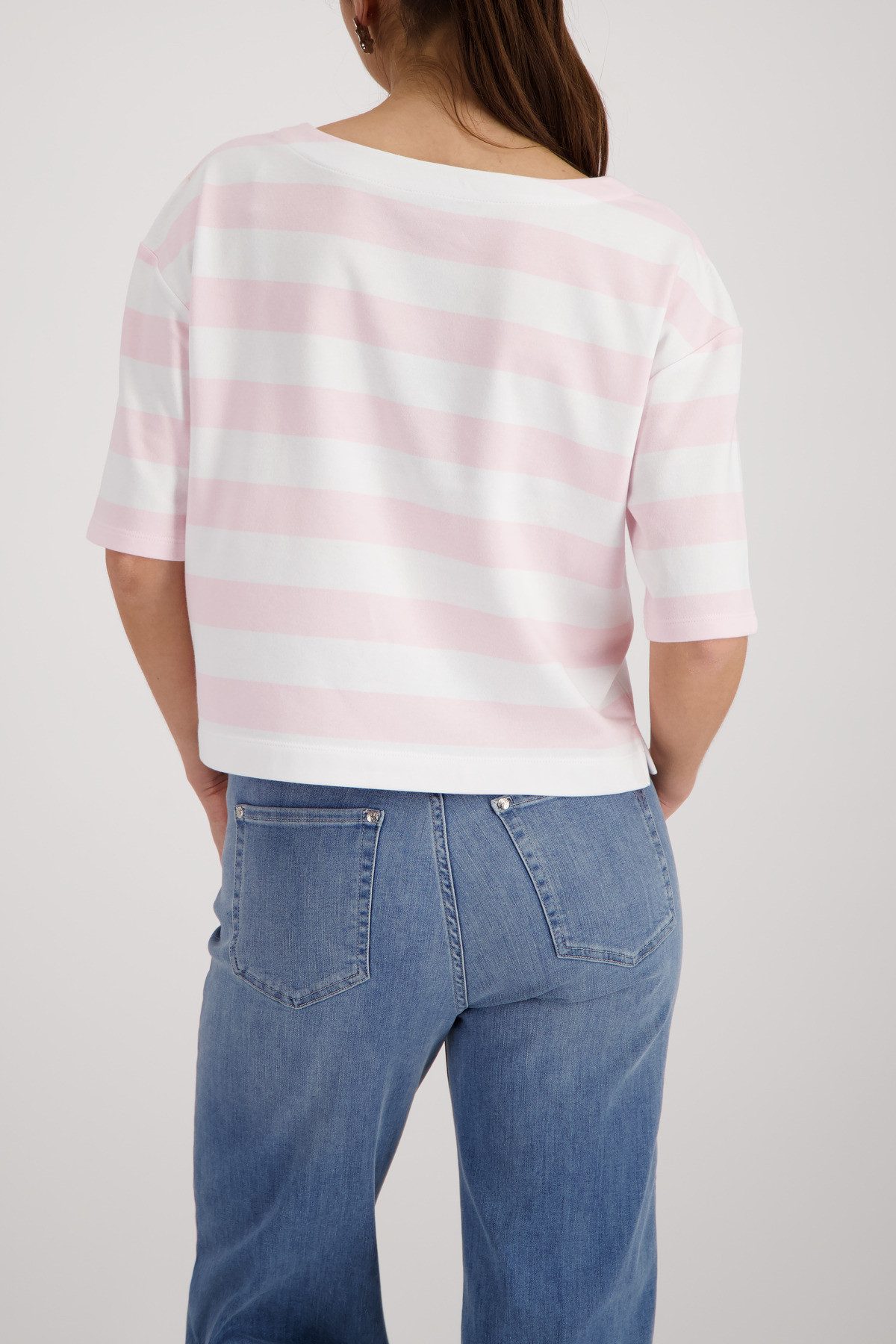 Monari Sweatshirt Sweatshirt Basic Ringel Regular fit mit Streifen