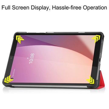 Lobwerk Tablet-Hülle Schutzhülle für Lenovo Tab M8 (4th Gen) TB-300FU 2023, Wake & Sleep Funktion, Sturzdämpfung, Aufstellfunktion
