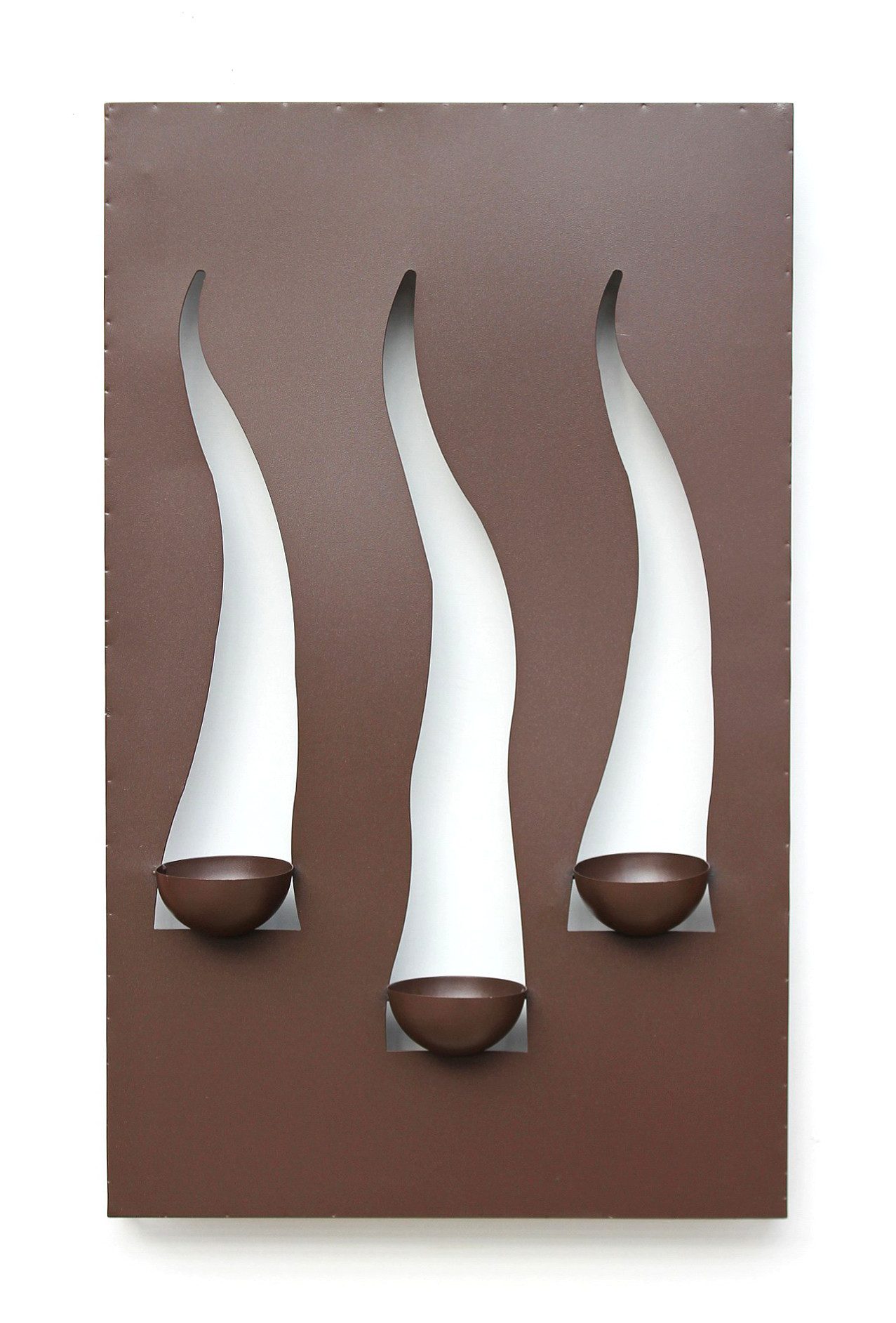 DanDiBo Wandkerzenhalter Wandleuchter 133 für 3 Kerzen Kerzenleuchter Wandkerzenhalter Metall