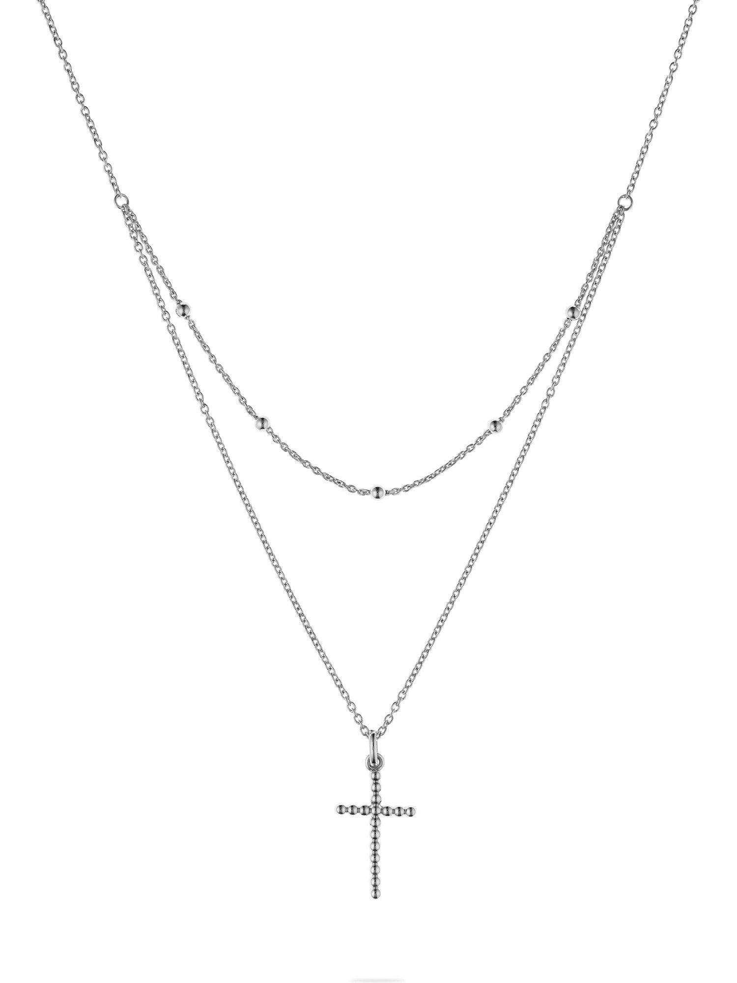 Silberkette CHRIST Damen-Kette 925er Silber, recycelt Kreuz