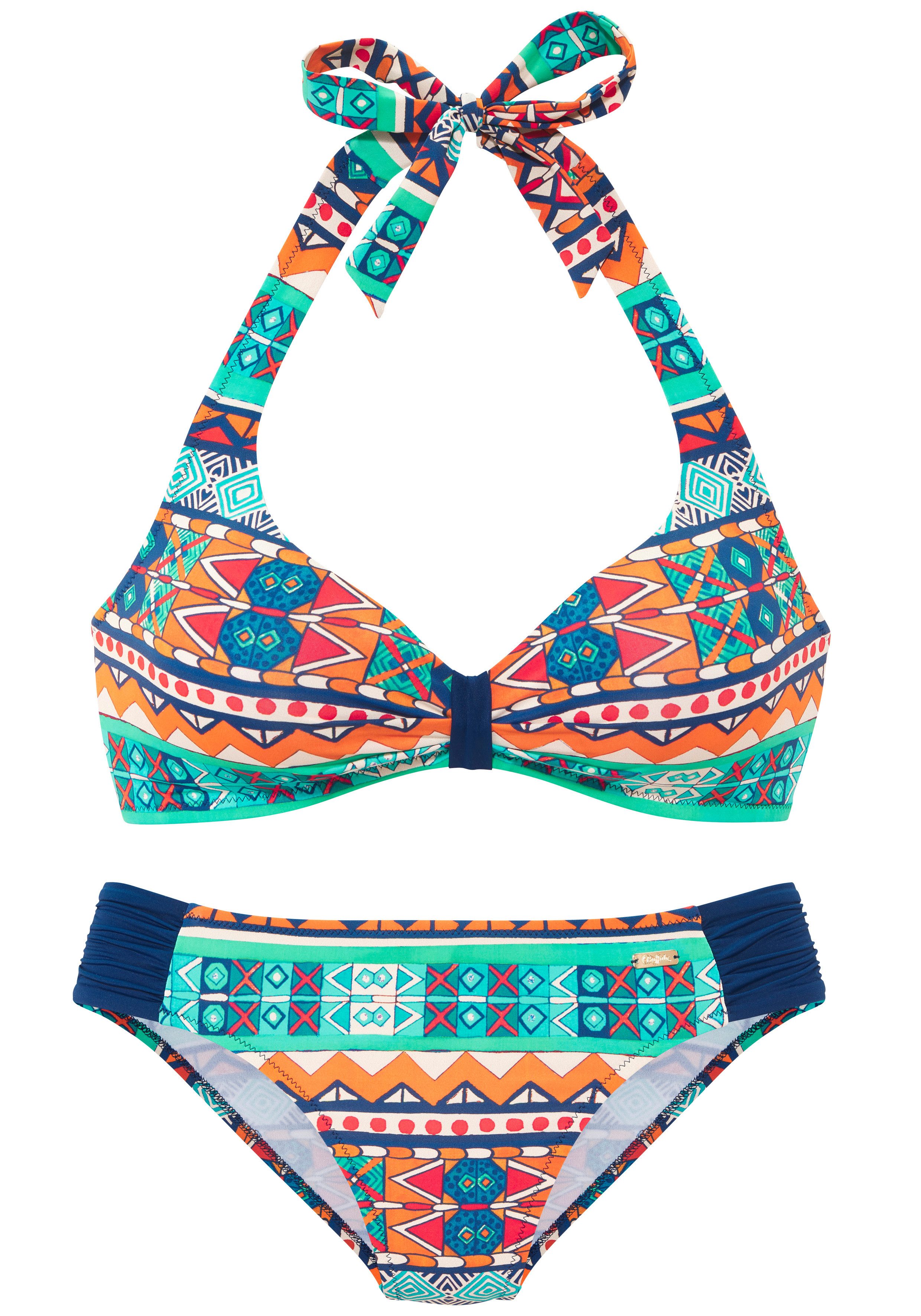 Buffalo Triangel-Bikini mit farbenfrohen Design
