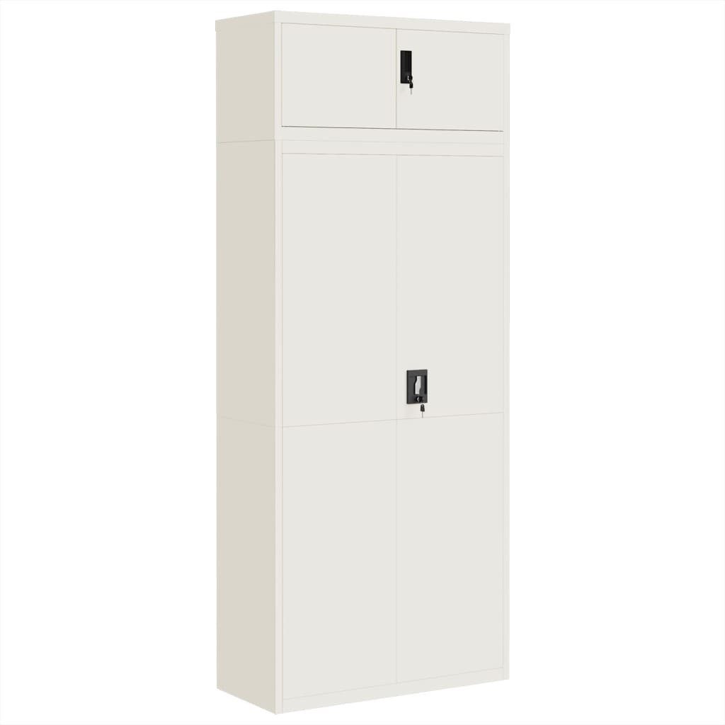 Aktenschrank Aktenschrank Weiß 90x40x220 cm Stahl