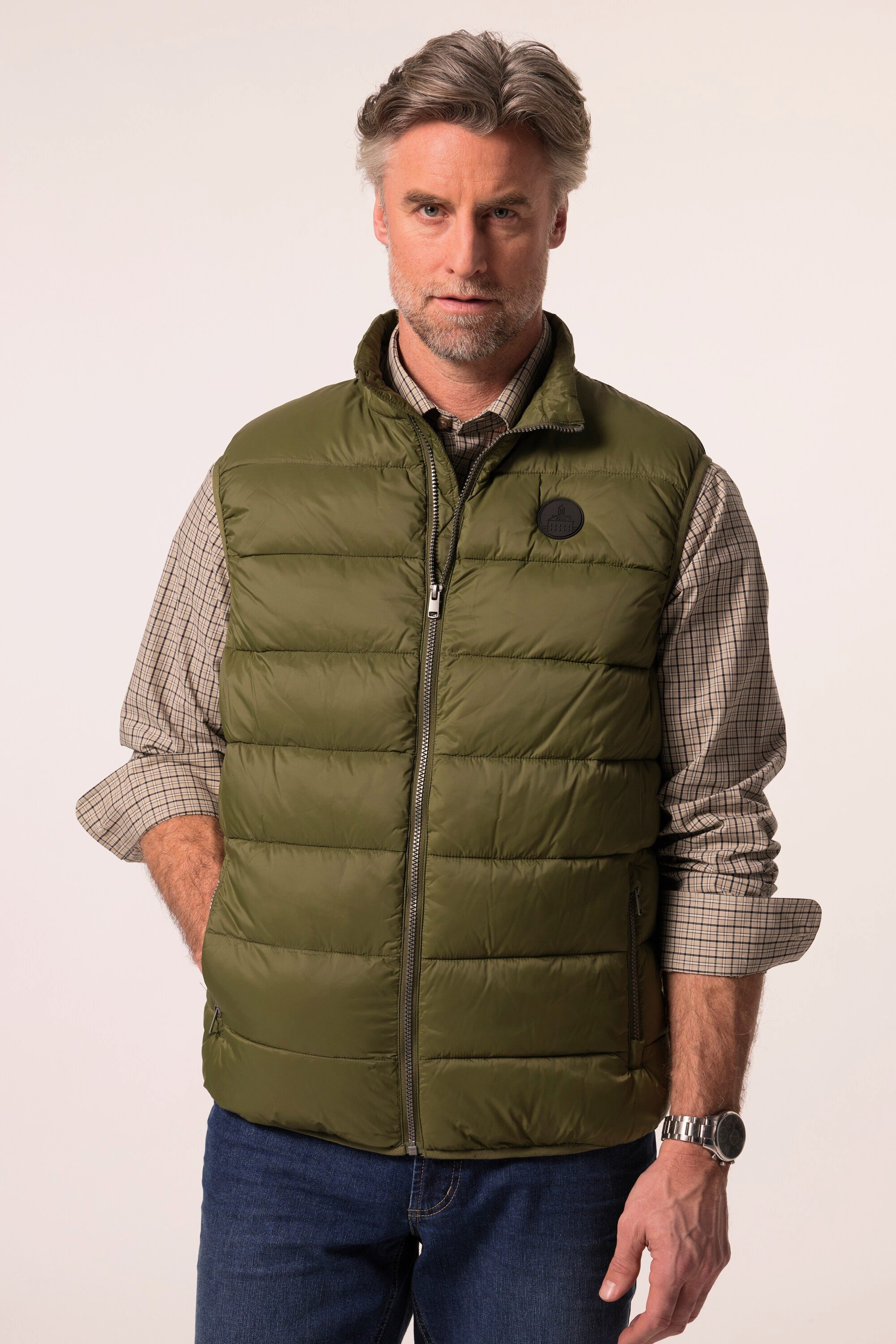 Boston Park Steppweste Steppweste Stehkragen Taschen