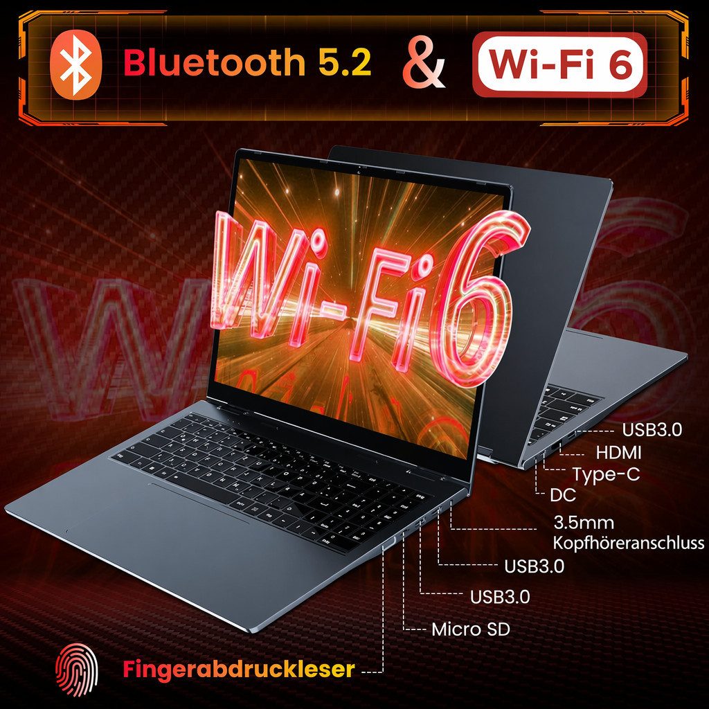 Jumper 16 Zoll laptop Convertible Notebook Touchscreen AMD Ryzen 16GB RAM 512 Notebook (AMD FP5 Ryzen3 3300U, Radeon Vega 6, 16 GB, 512 GB SSD)