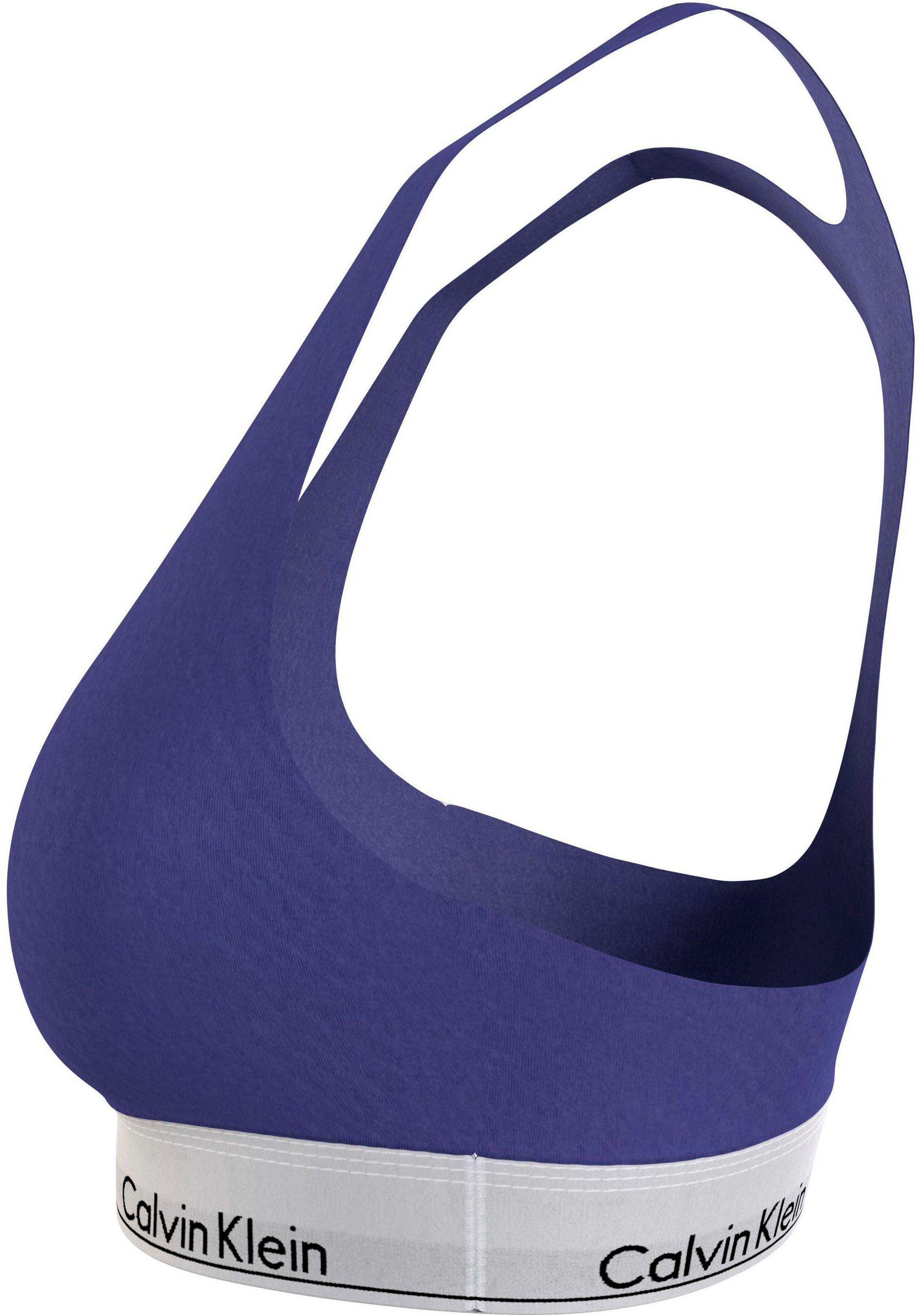 UNLINED (FF) Klein blau Calvin BRALETTE in Bralette-BH Größen Underwear Plus Size