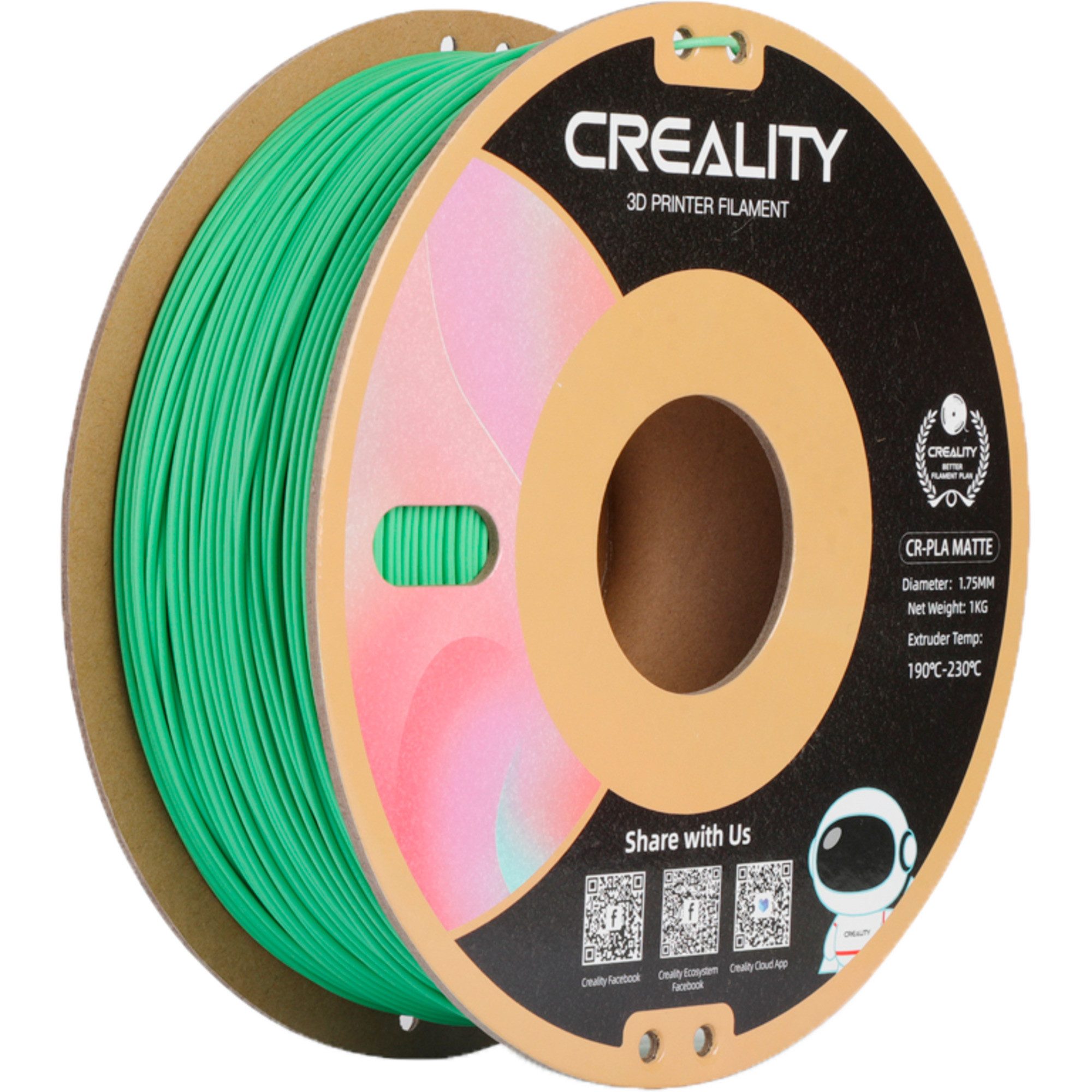 Creality 3D-Drucker Creality CR-PLA Matte Avocado Green, 3D-Filament