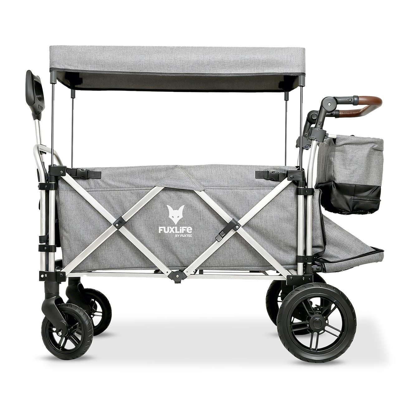 FUXLIFE Bollerwagen FX-CTL950, 5-Punkt-Gurte, Kühltasche, faltbar