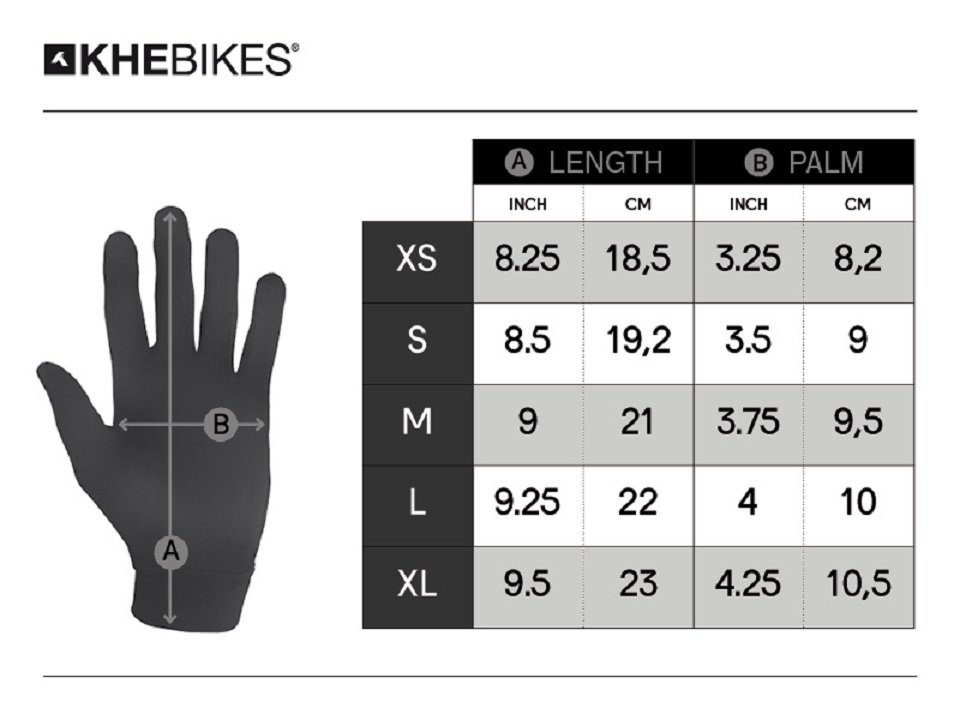 KHEbikes BMX 4130 KHE Handschuhe Fahrradhandschuhe S