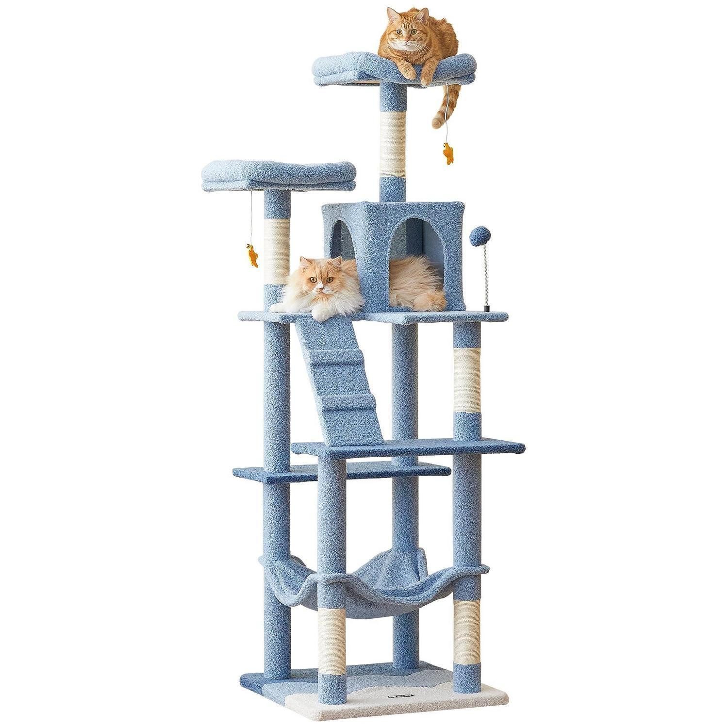 LuxusKollektion Kratzbaum Kratzbaum Katzen XL Blau