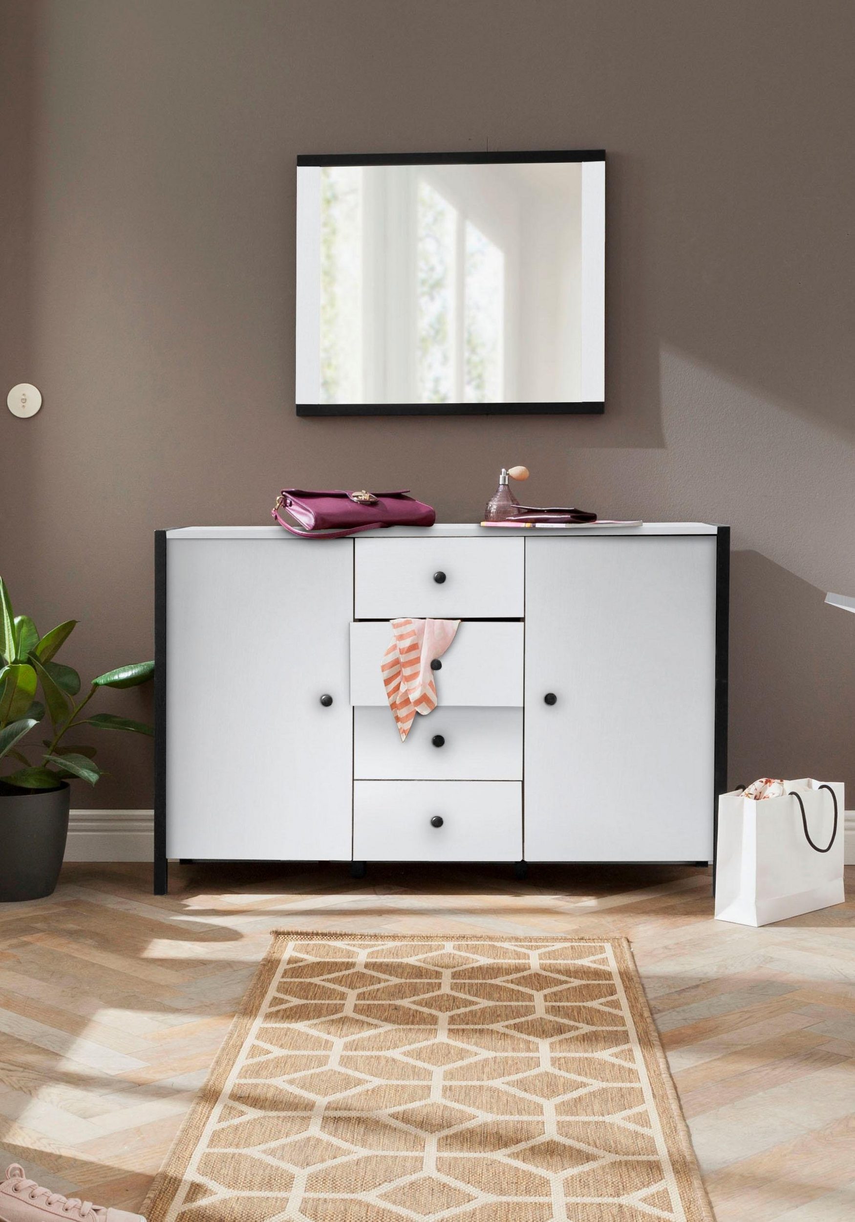 loft24 Sideboard Ceno, Anrichte Mehrzweckschrank aus MDF im modernen Design