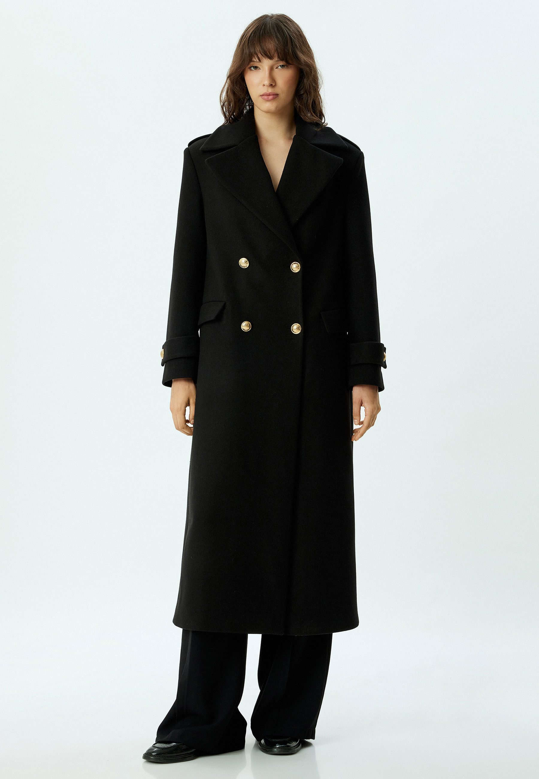 Koton Langmantel Regular Jacket Kragen Langmantel