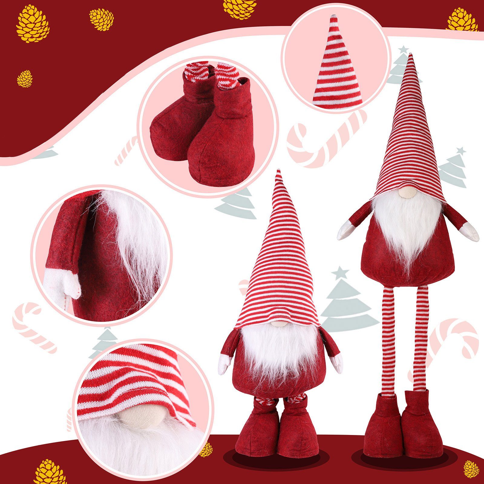 Salcar Wichtel »Weihnachten Wichtel Figuren aus Filz Gnom Zwerg