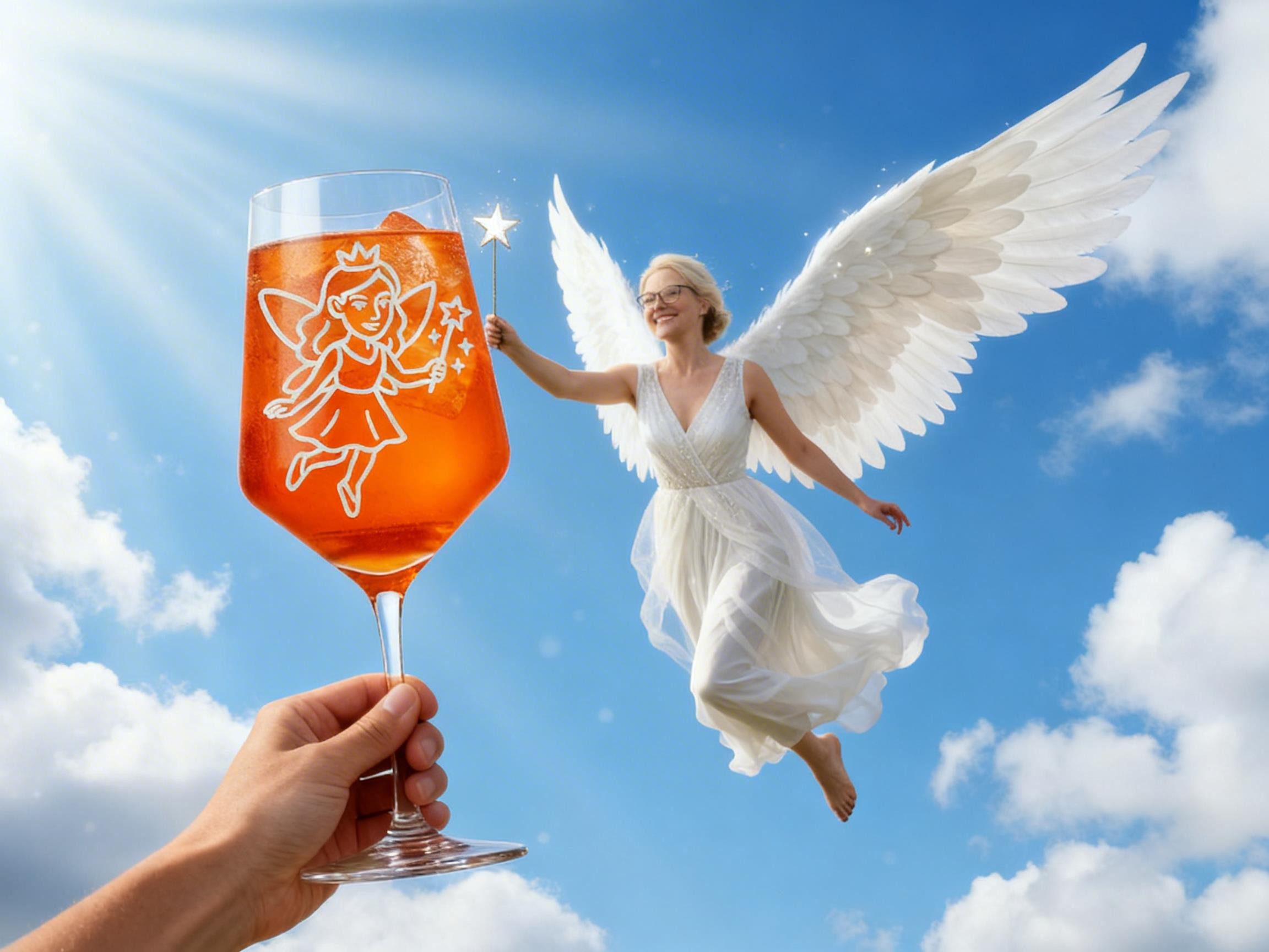 Valhalla Weinglas Valhalla 1x Weinglas mit filigraner Gravur Fee 350ml spülmaschinenfest, 1-tlg., Glas, Atemberaubende Darstellung