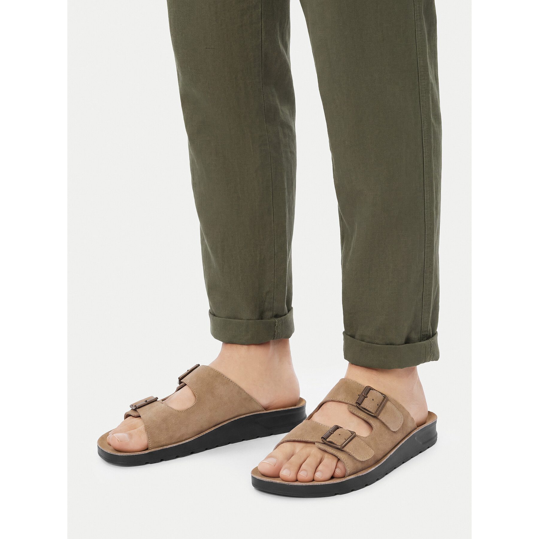LASOCKI Lasocki Herren-Flip-Flops Beige Badepantolette