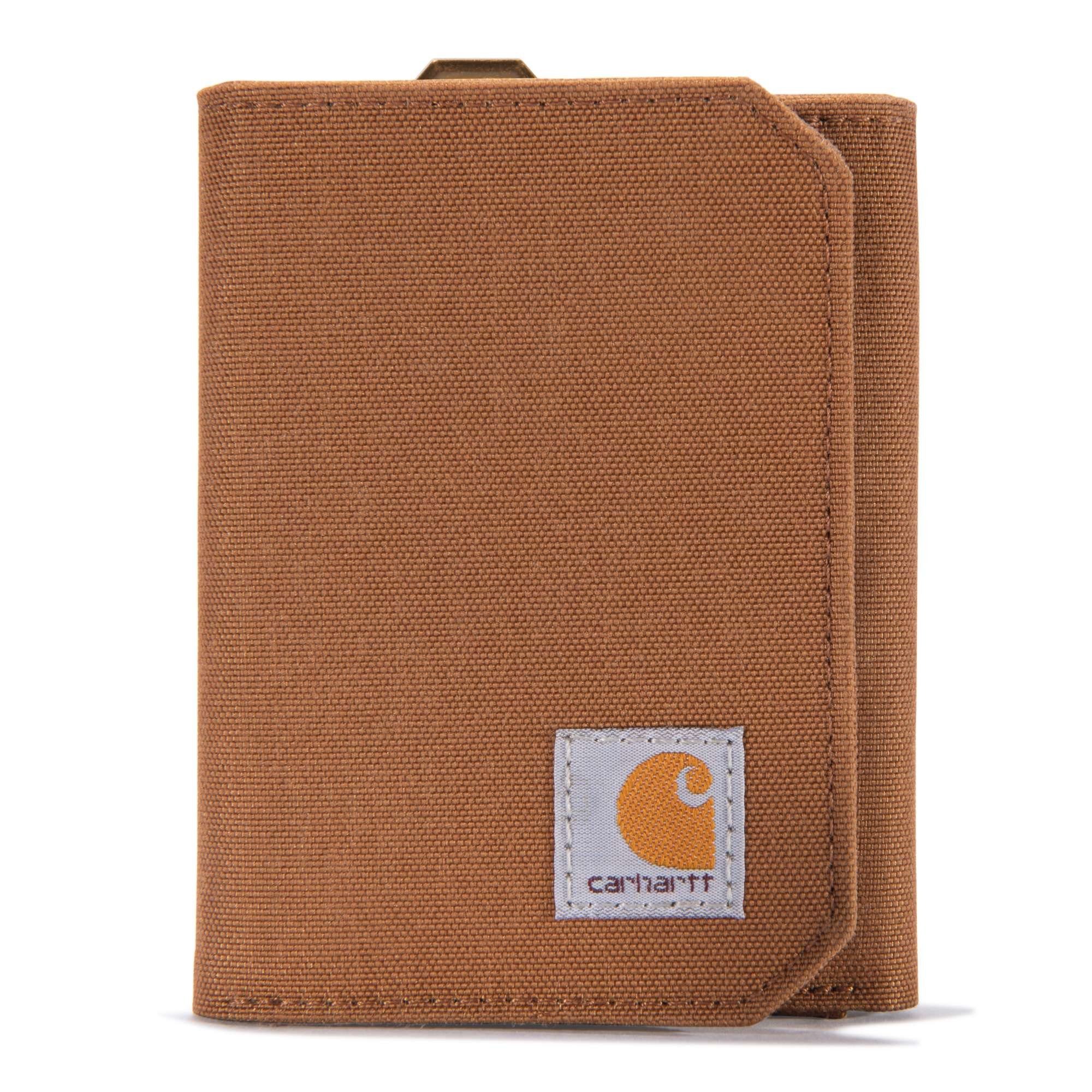 Trifold wasserabweisendes Finish (1-tlg), Geldbörse brown Nylon Duck carhartt® Carhartt Wallet