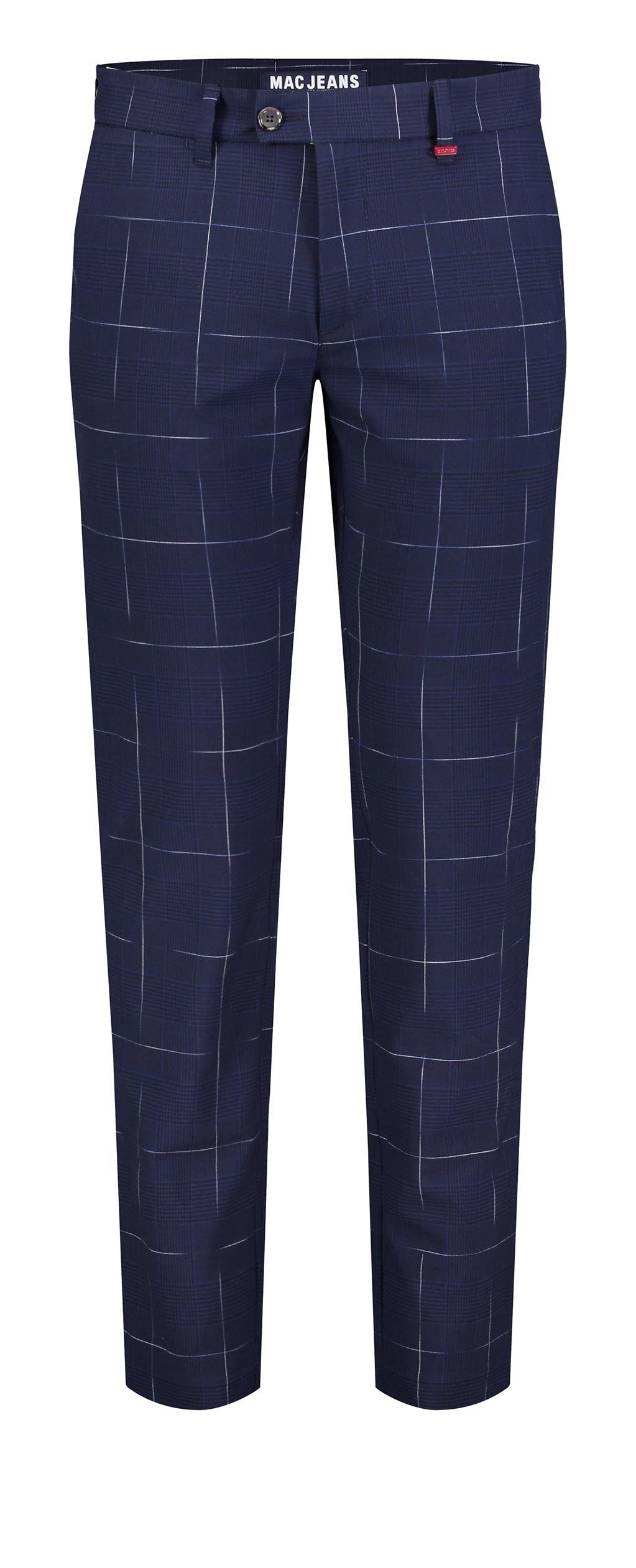 MAC 5-Pocket-Jeans MAC LENNOX CARBONIUM BI-STRETCH nautic blue check 6344-00-0702L-196K