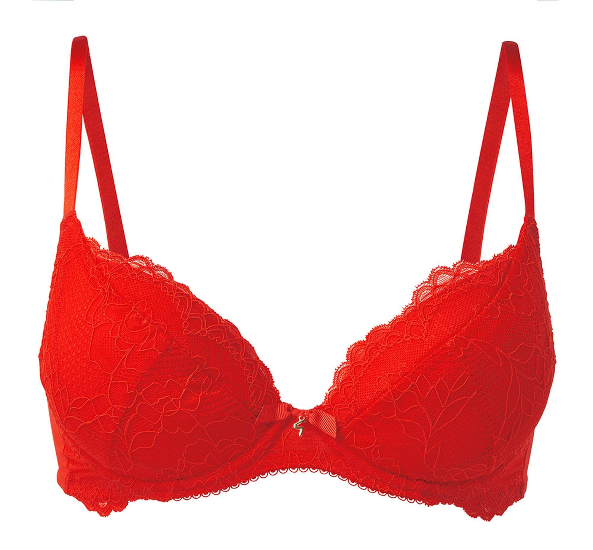Gossard Dekolleté-BH Lace Push-Up BH Chilli Red (Push-Up, 1-tlg., Spitze/Ne günstig online kaufen