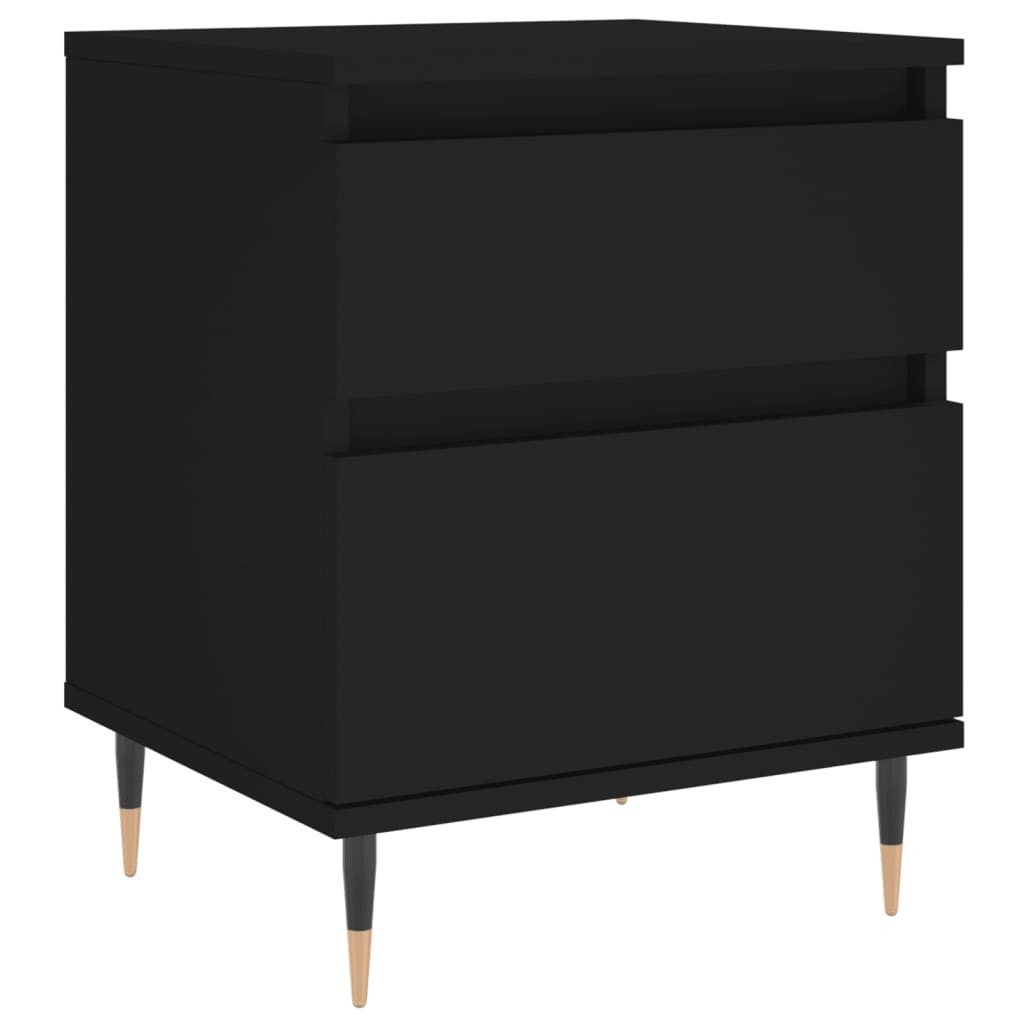 vidaXL Nachttisch Nachttisch Schwarz 40x35x50 cm günstig online kaufen