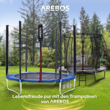 Arebos Gartentrampolin Outdoor Trampolin, Komplett-Set, GS, Belastbar 70 kg, Ø 244 cm