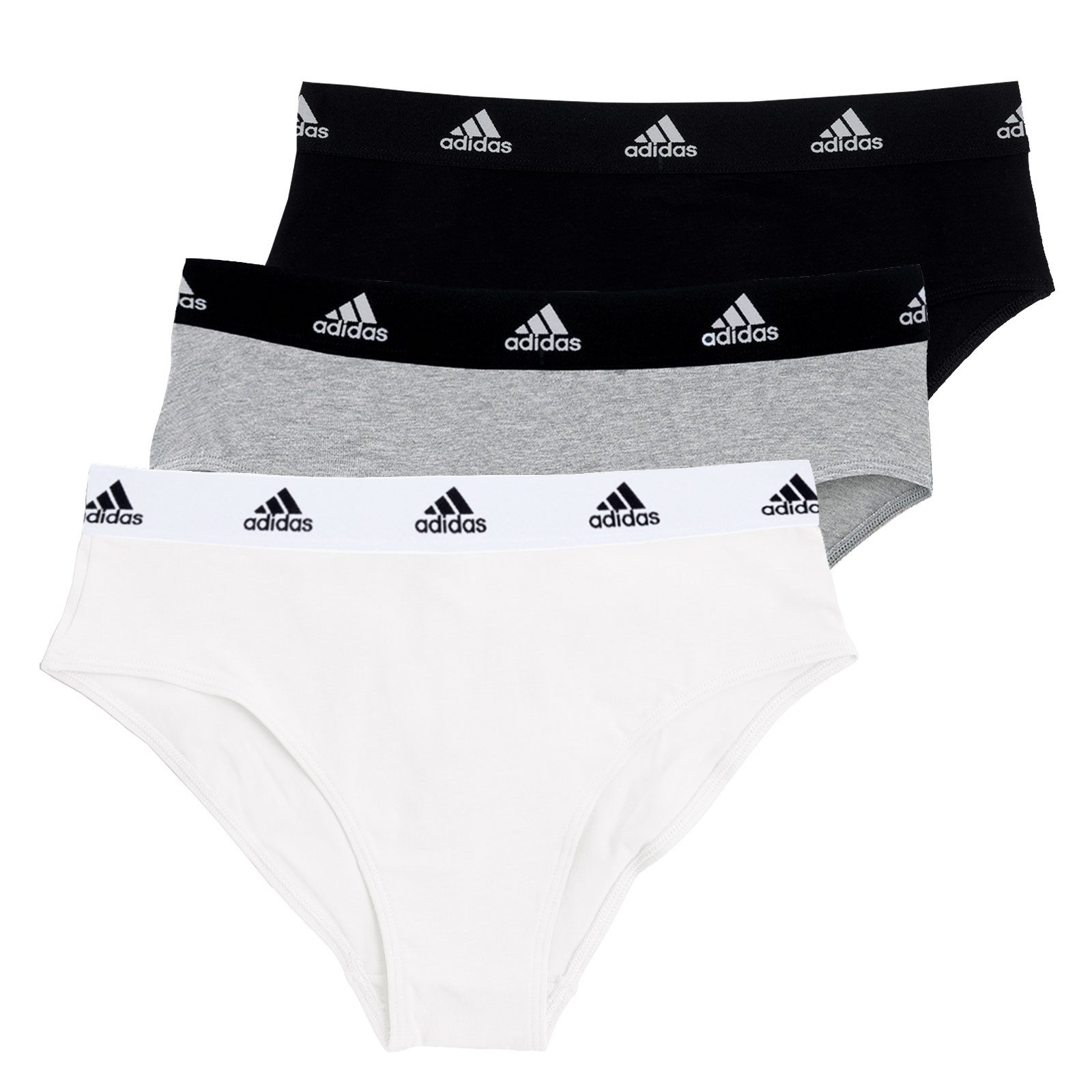 adidas Sportswear Slip Bikini Cotton Logo (3-St., 3er Set) mit elastischem günstig online kaufen
