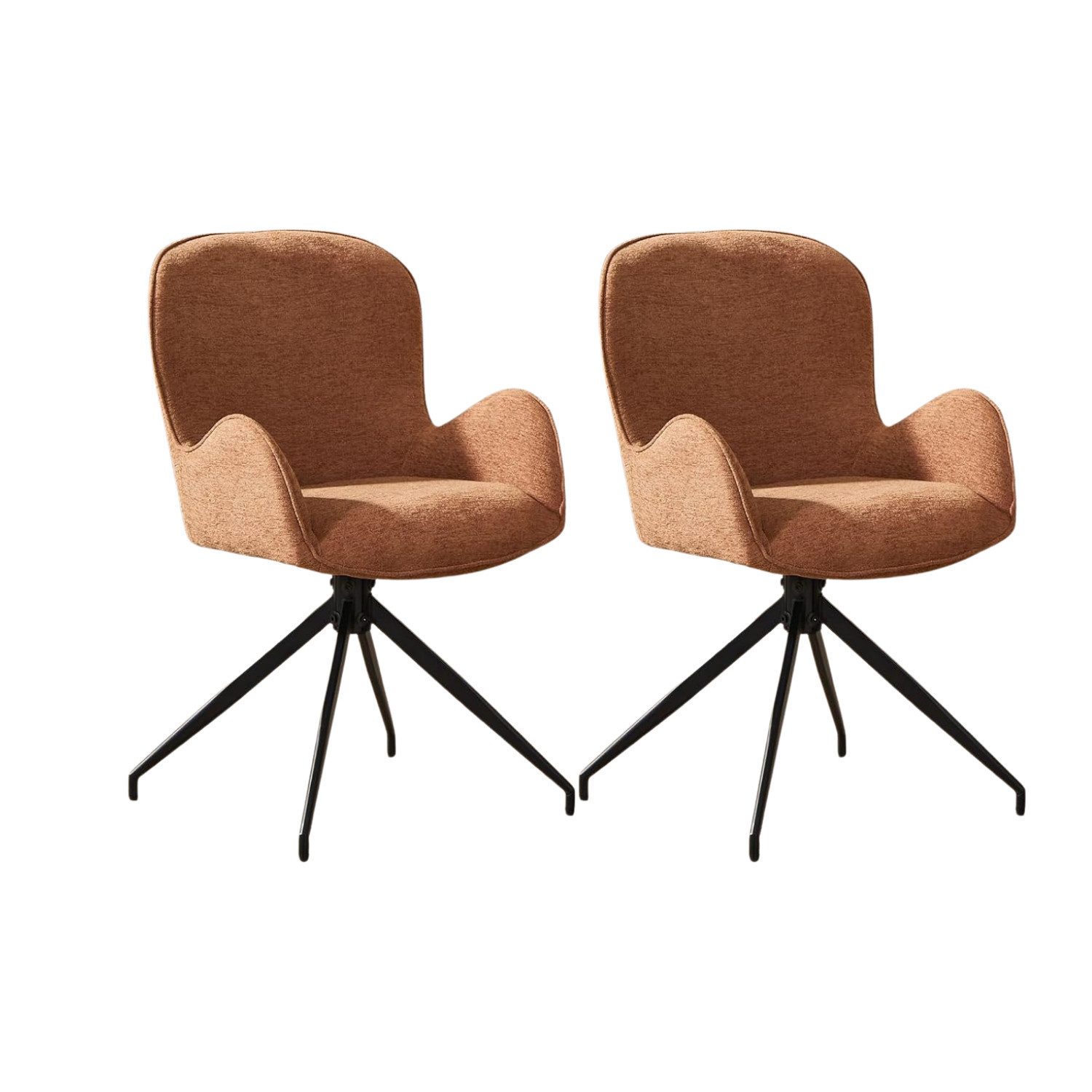 WAHSON OFFICE CHAIRS Esszimmerstuhl Esszimmerstühle drehbar, 2er Set, 360° Drehstuhl Esszimmer