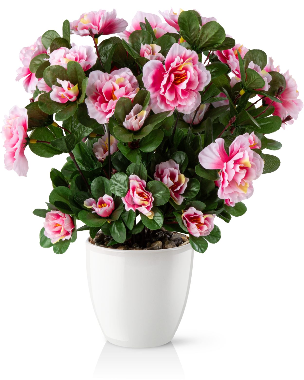 Kunstblume Kunstblumen im Topf, Künstliche Blumen wie echt, Deko Blumen Geranie, Kamelie, Orchidee, Azalee, Veilchen, PASCH, Hochwertiger Keramiktopf