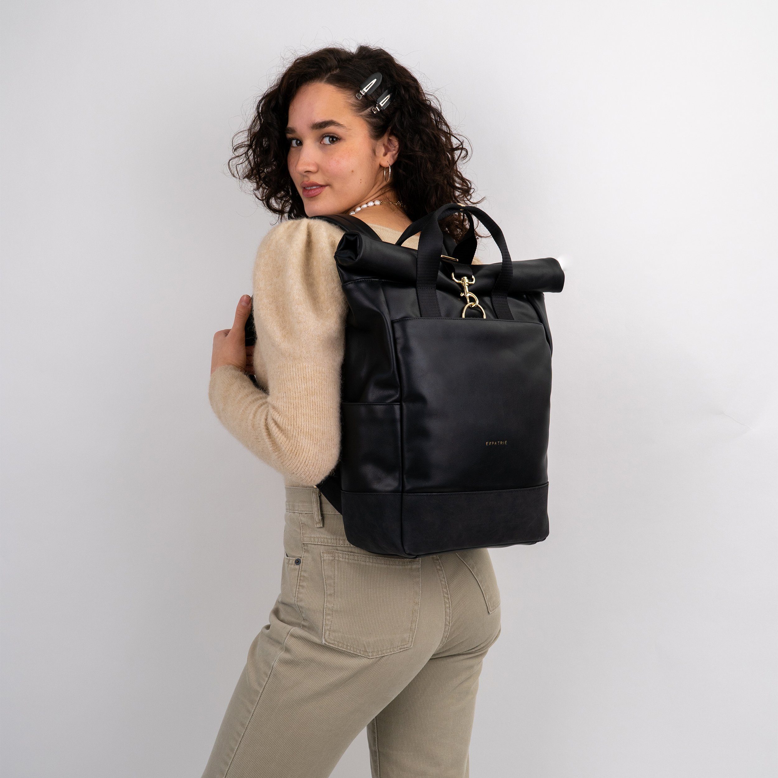 Expatrié Cityrucksack Adele Laptop Rolltop Damen Wasserabweisend (1-tlg), H günstig online kaufen