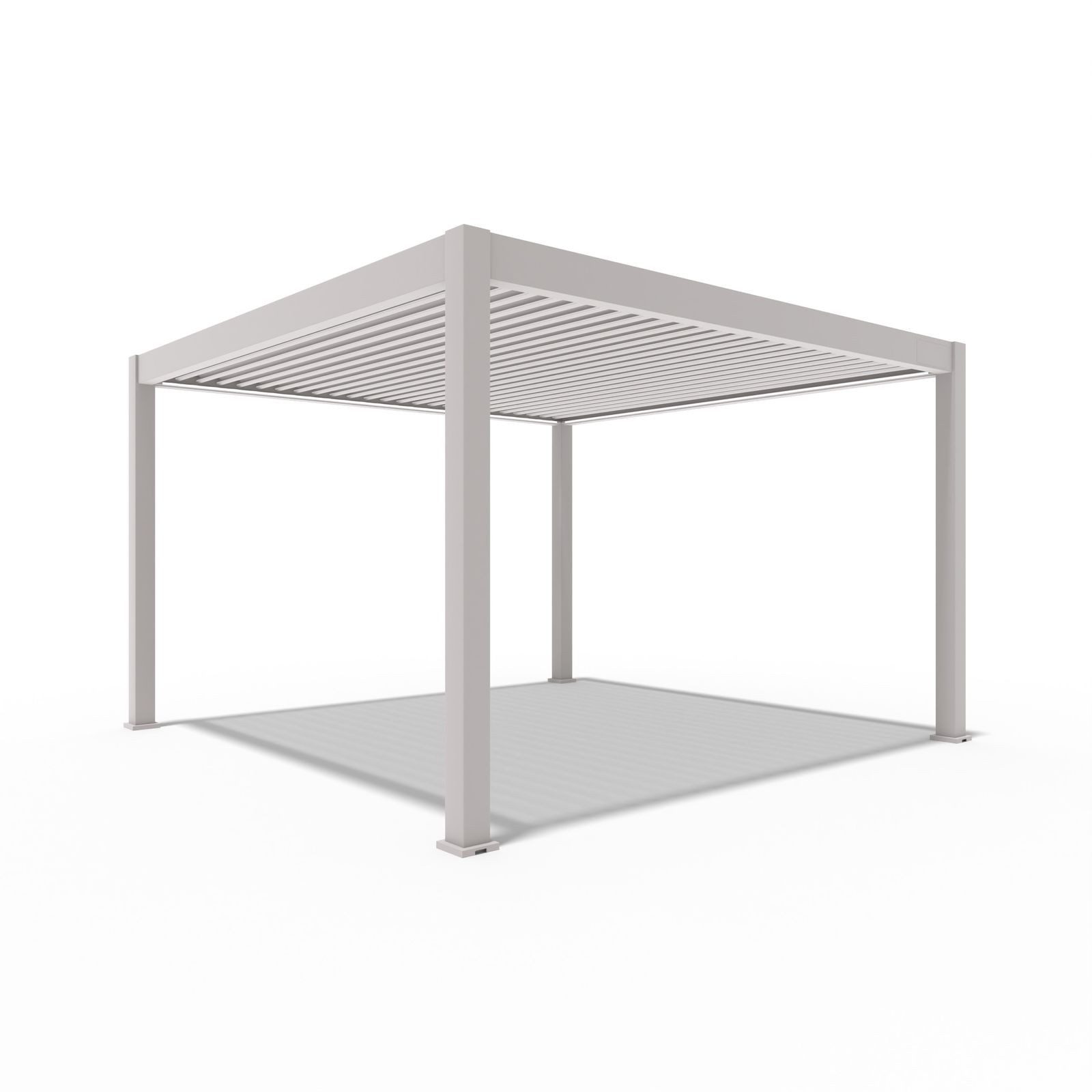Weide Pergola Elektrische Pergola Deluxe Plus Sand Aluminium 4 x 4 M Inkl. LED, BxTxH: 400x400x255 cm