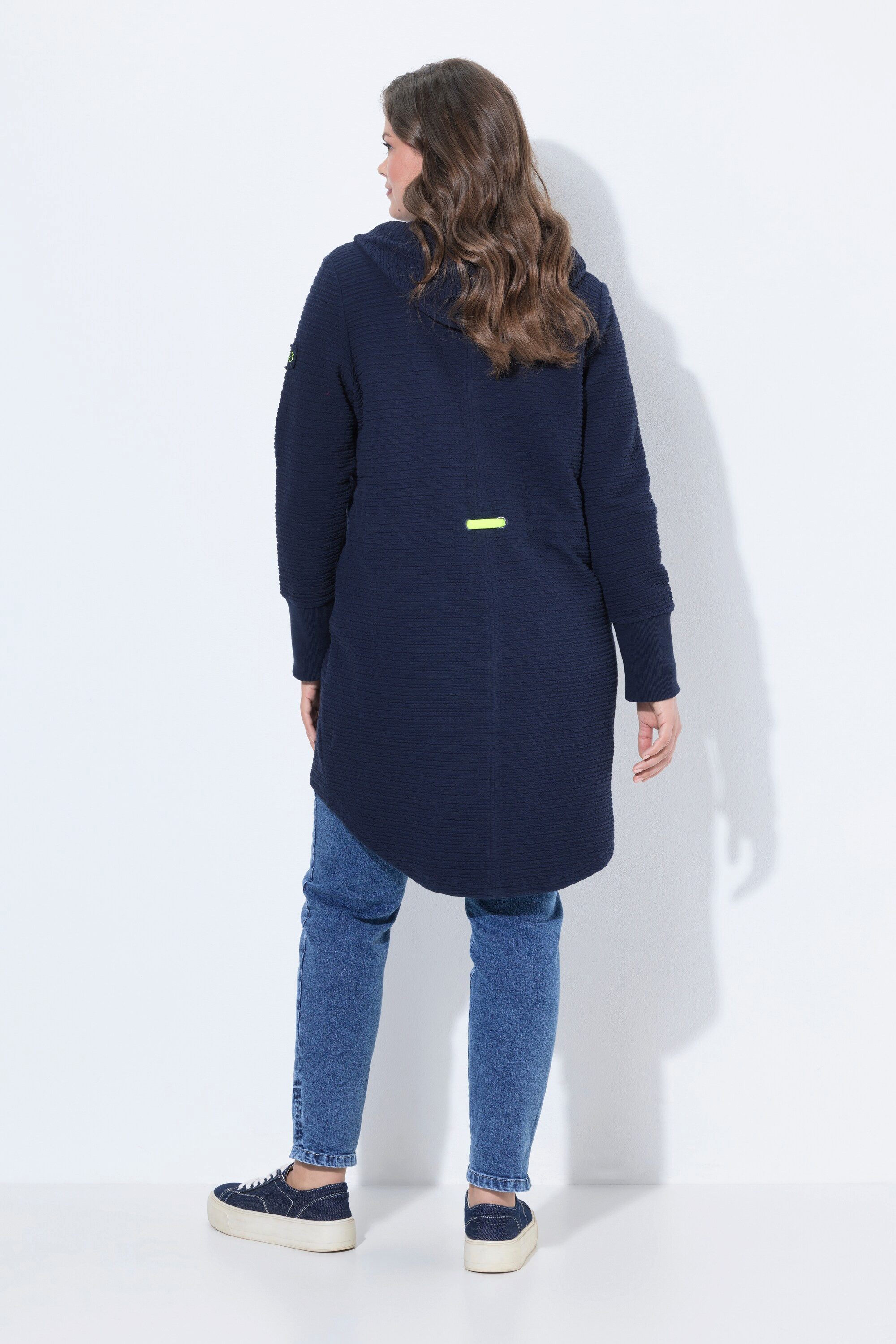 Laurasøn Sweatjacke Strucktur-Sweatjacke Langarm Kapuze – Bild 5 von 5