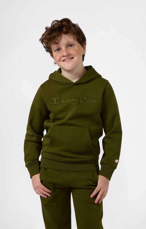 Champion Kapuzensweatshirt ICONS TONAL Hoodie Large Logo aus Baumwolle und Polyester, in den Größen S bis XXL