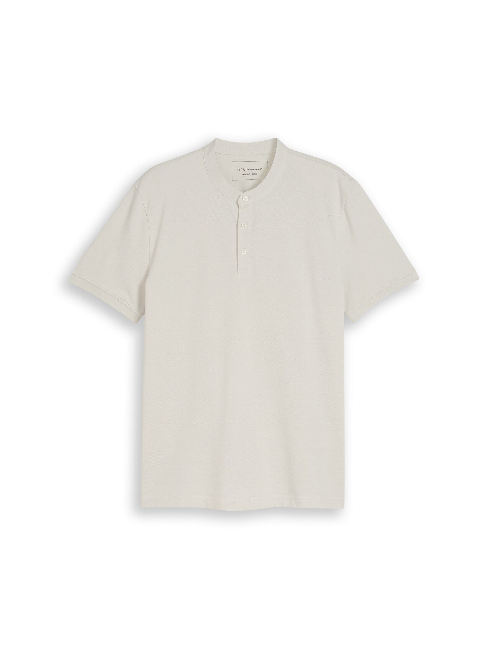 TOM TAILOR Denim Poloshirt Poloshirts Piqué Poloshirt mit Stehkragen