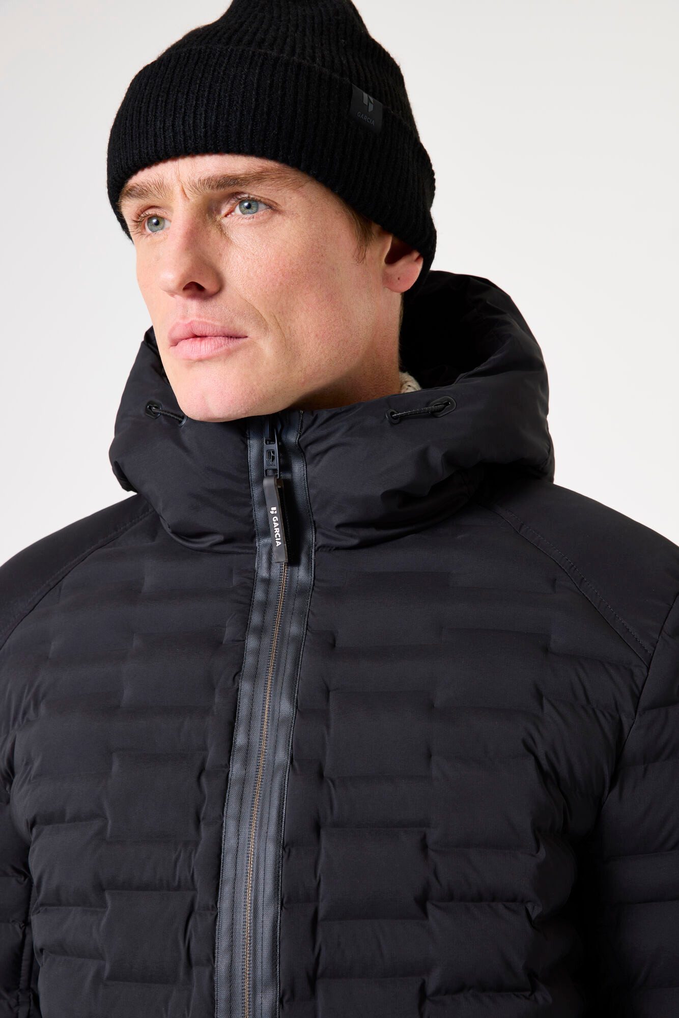 Garcia Winterjacke Garcia Herren Winterjacke Stepp - schwarz (1-St)