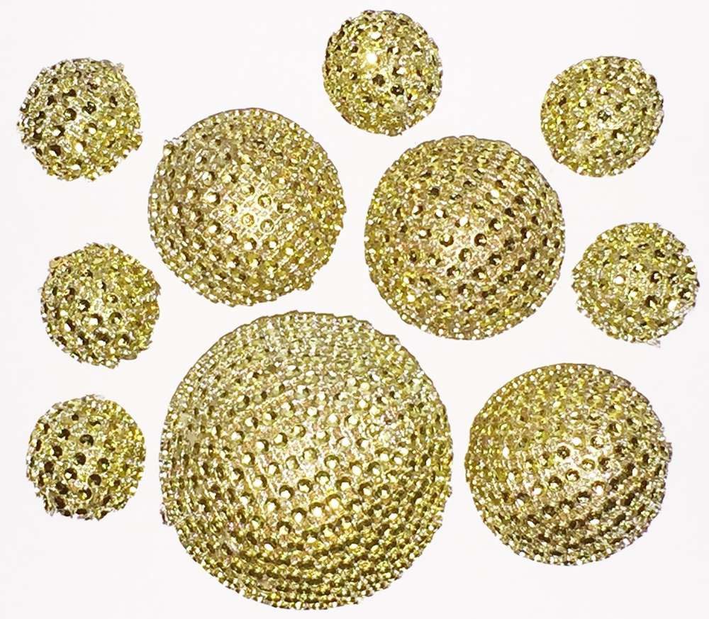 Eurosand Dekokugel DIAMANT-BÄLLE 10er Set 6x30mm, 3x50mm, 1x70mm Diamant-Effekt