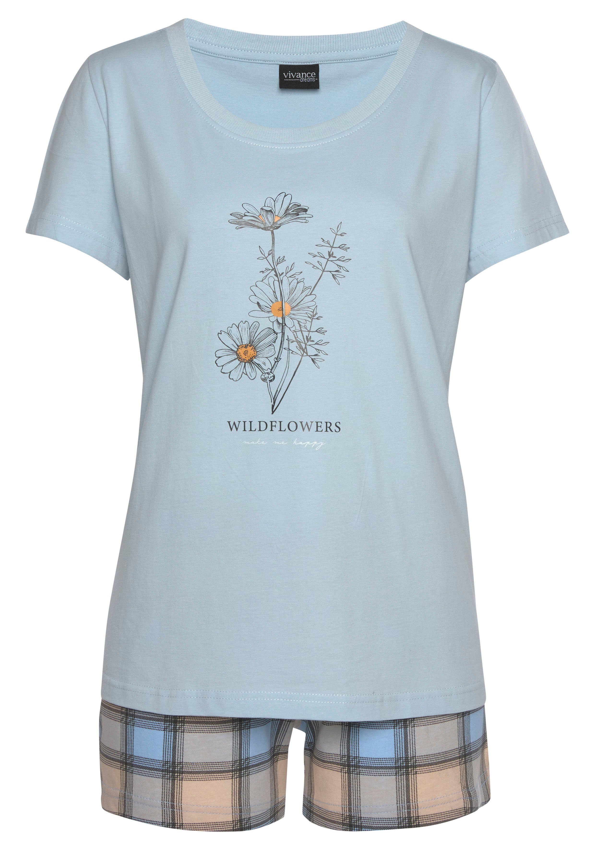 Vivance Dreams by Lascana Shorty (Packung, 4 tlg., 2 Stück) mit Frontdruck – Bild 3 von 5
