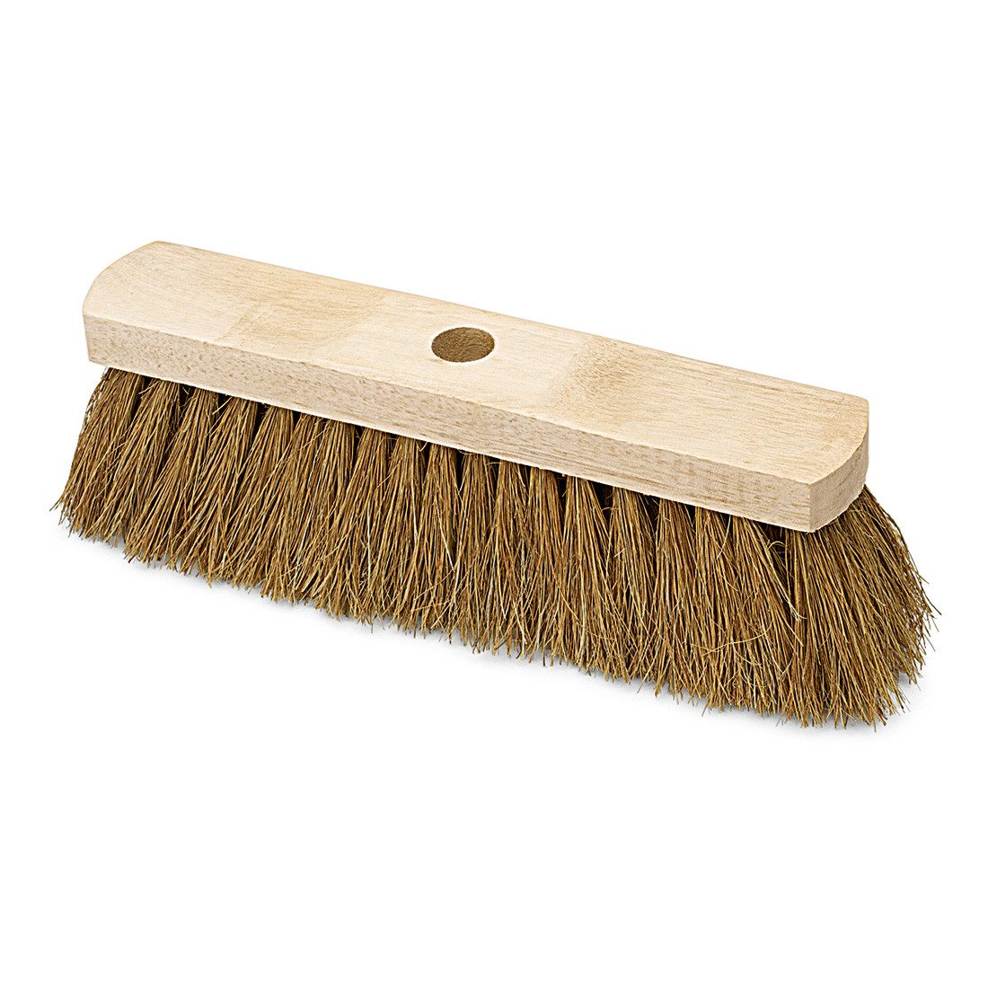 Nölle Staubbesen Industriebesen Kokos Handbesen 30cm Braun 1 Stück für Hallenreinigung (Reinigungsset, Besen, Stielloch), Besen Kehrbesen Straßenbesen Kokosbesen Naturbesen Handfeger