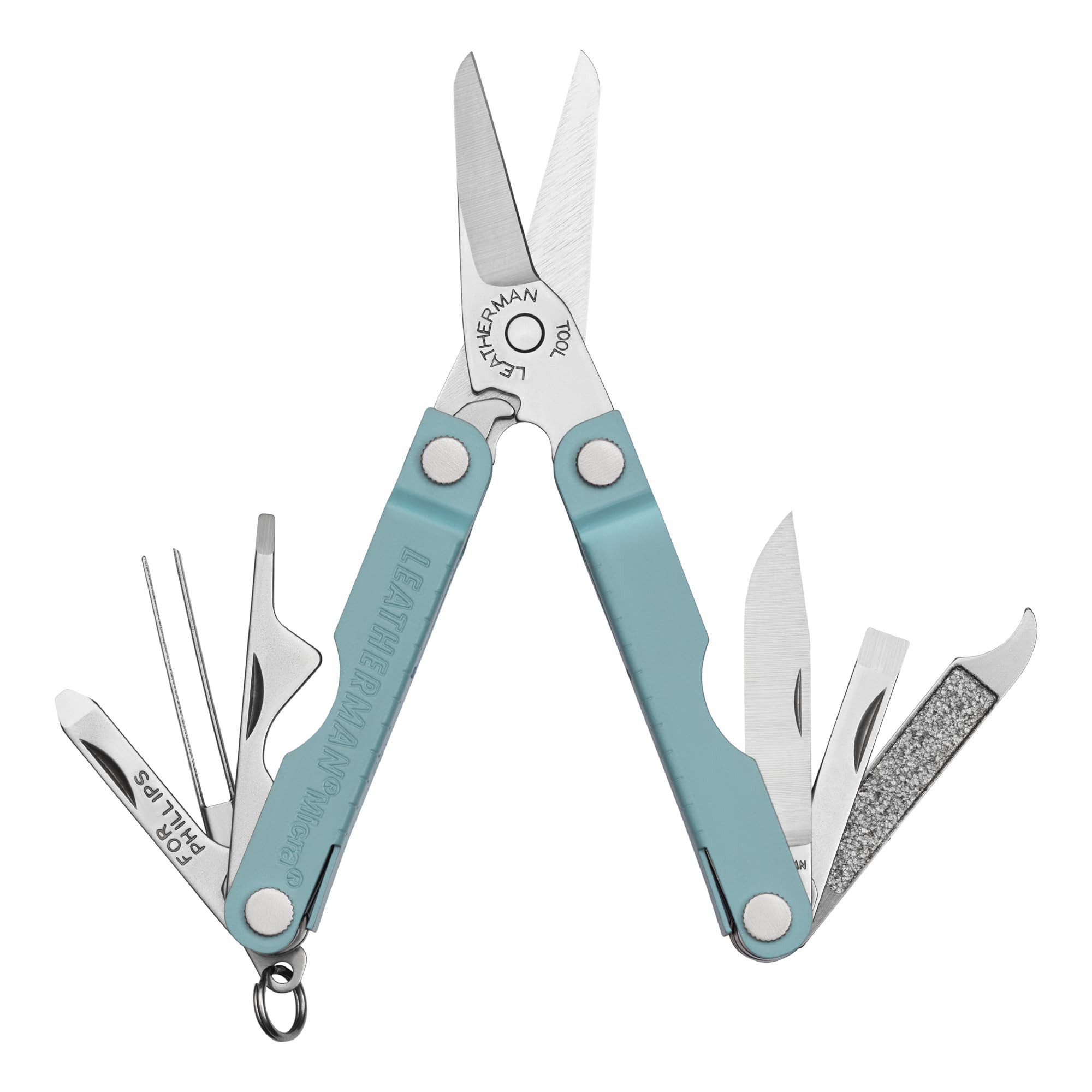 Multitool Leatherman Micra - Edelstahl-Multi-Tool - 9 Werkzeuge - Arctic Blue