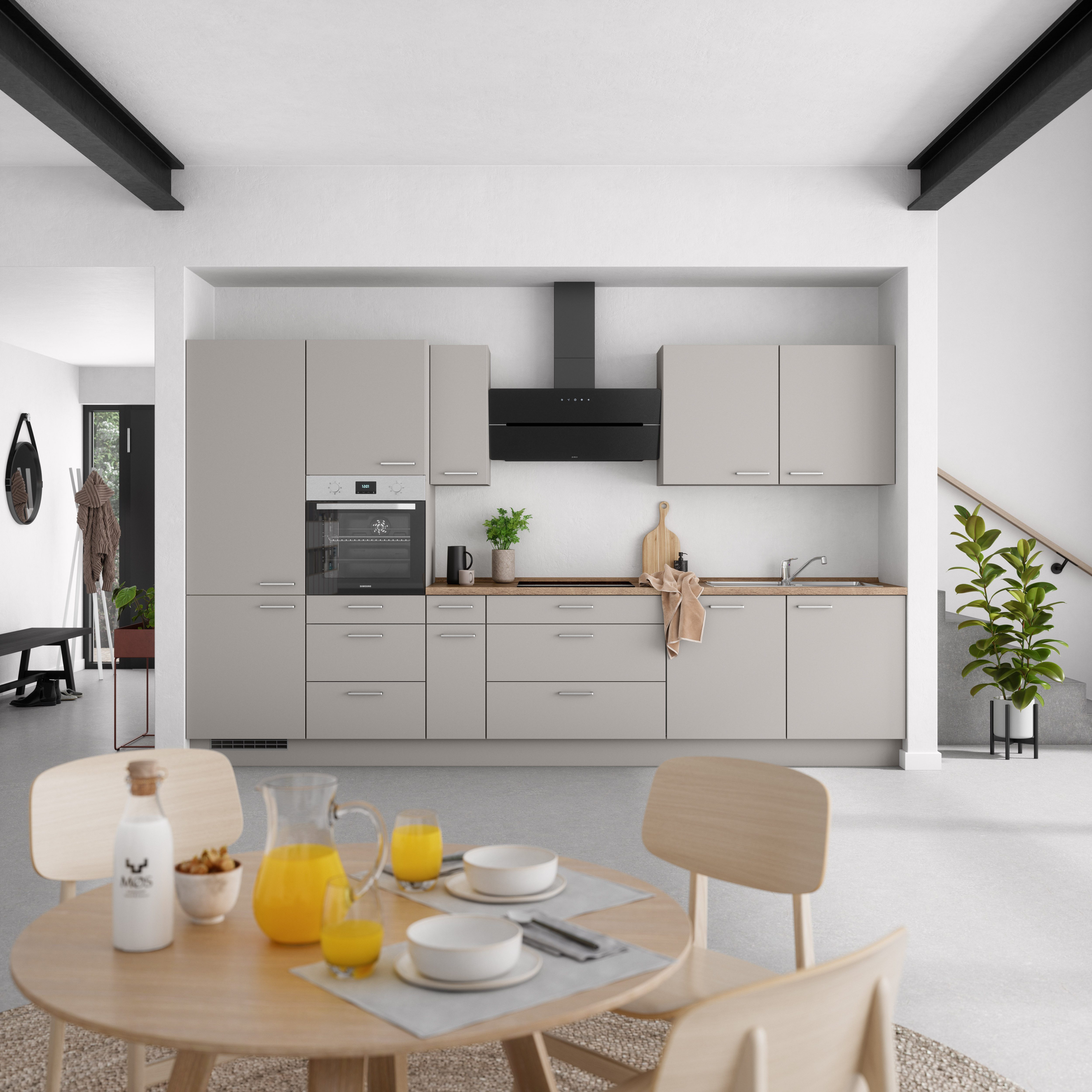 nobilia® Küchenzeile "Touch premium", vormontiert, Ausrichtung wählbar, Bre günstig online kaufen