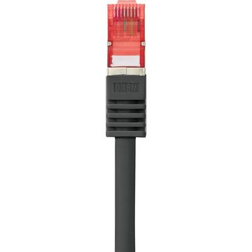 Renkforce CAT6 S/FTP Netzwerkkabel 30 m LAN-Kabel, mit Rastnasenschutz, vergoldete Steckkontakte, Flammwidrig