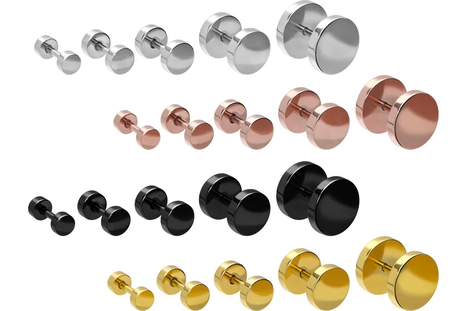 PIERCINGLINE Fake-Ear-Plug Chirurgenstahl Fake Plug (Fake Plugs, 1-tlg)