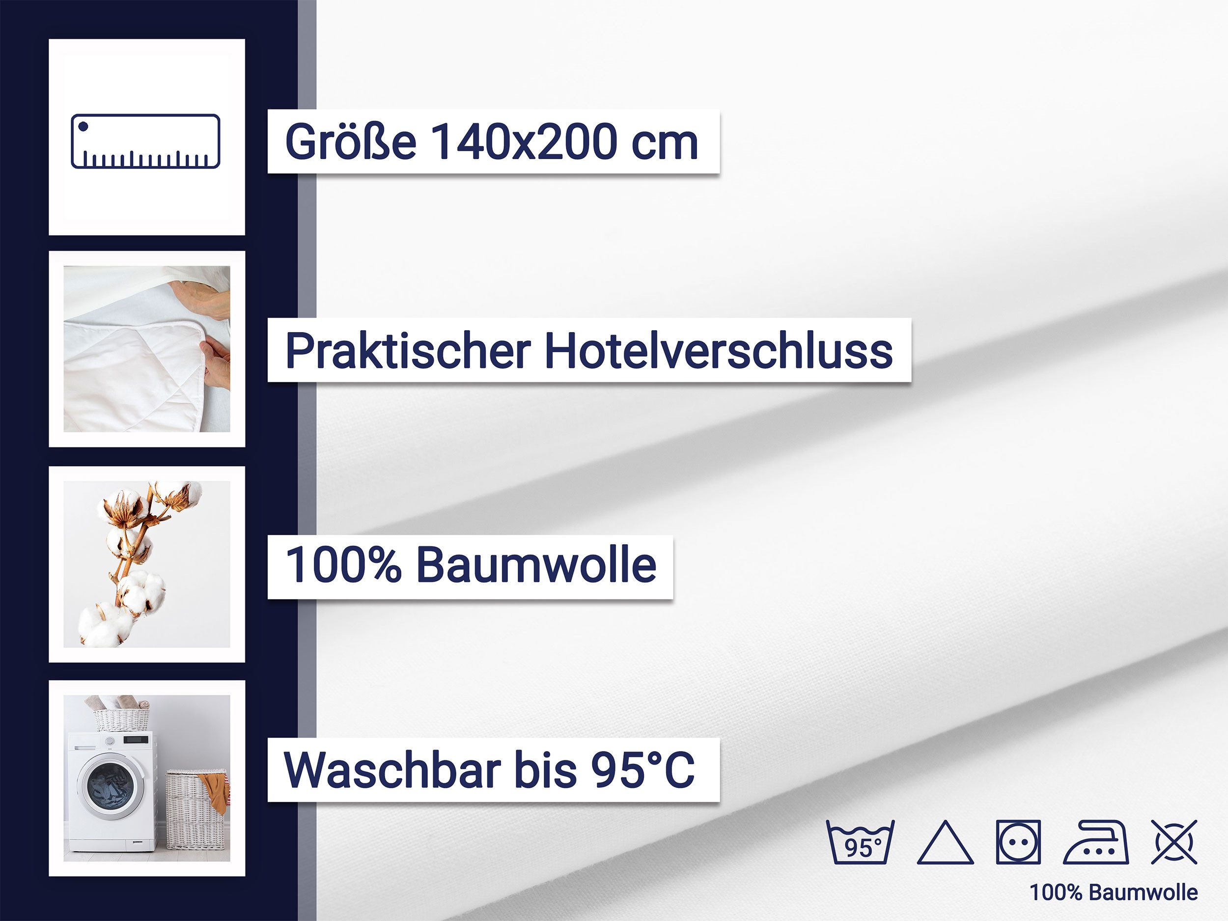 ZOLLNER Bettwäsche, Renforce, 1 teilig, 100% günstig online kaufen