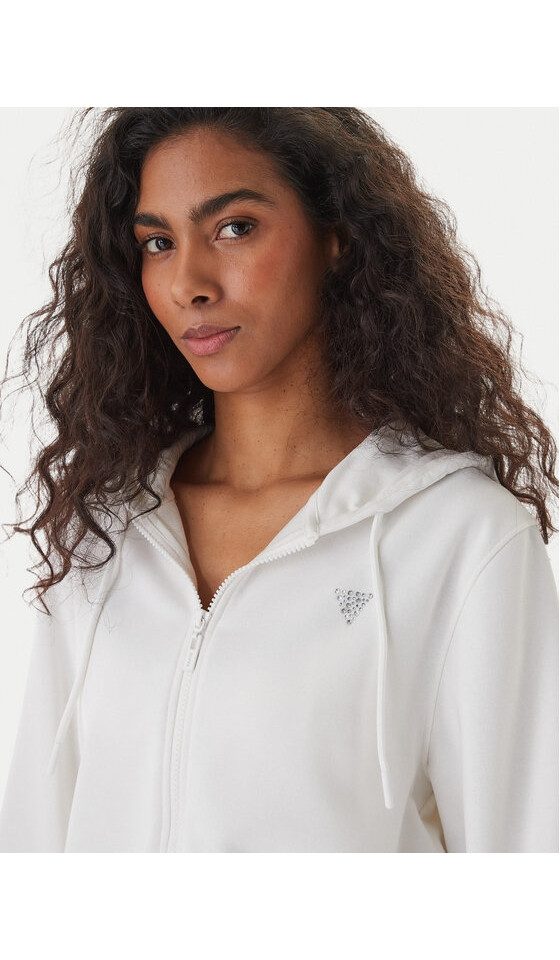 Guess Sweatjacke SILVY FULL ZIP HOODIE LOGO - Sweatjacke - Damen Hoodie