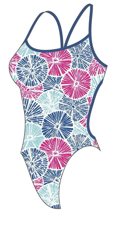 Speedo Badeanzug ALOV DIGI VBK BLUE/PINK CHROMA BLUE/ELECTRICPNK/W