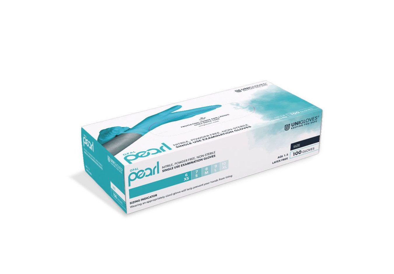 Nitril-Handschuhe Opal Pearl Nitril U.-Handschuhe