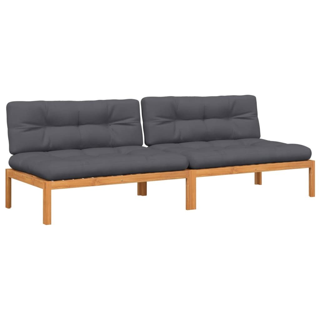 vidaXL Loungesofa Garten-Mittelsofas aus Paletten mit günstig online kaufen