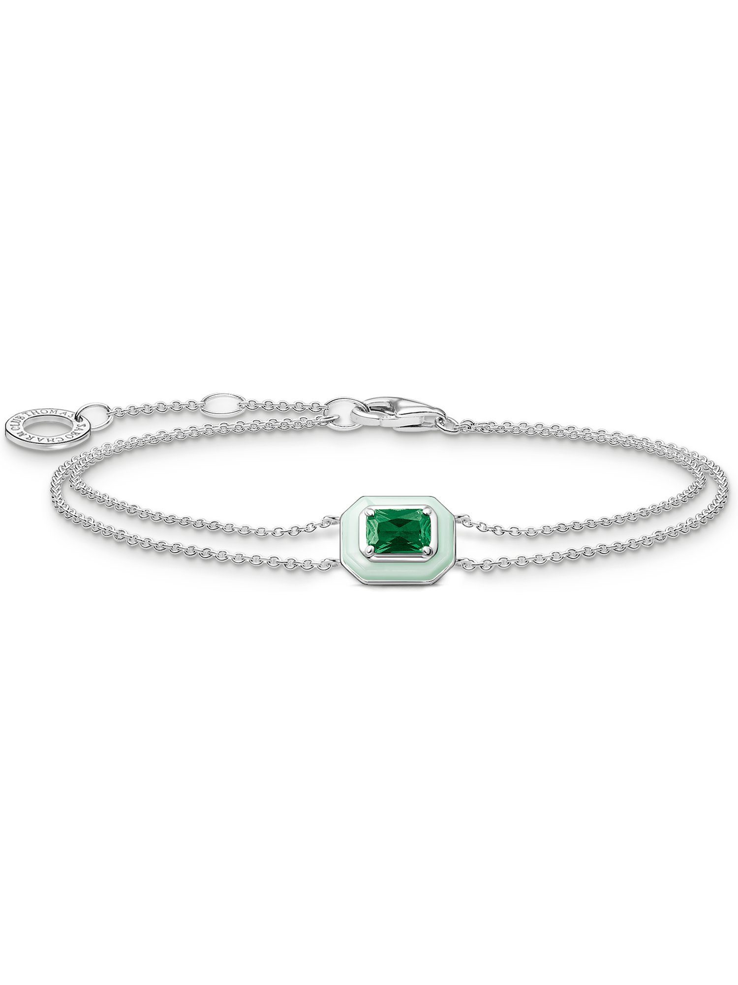 Silberarmband Thomas Sabo Damen-Armband 925er Silber Glasstein