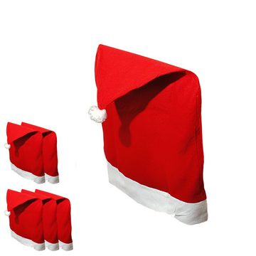 Stuhlhusse Stuhlhusse Mütze Nikolaus Weihnachten Stuhlüberzug, CEPEWA