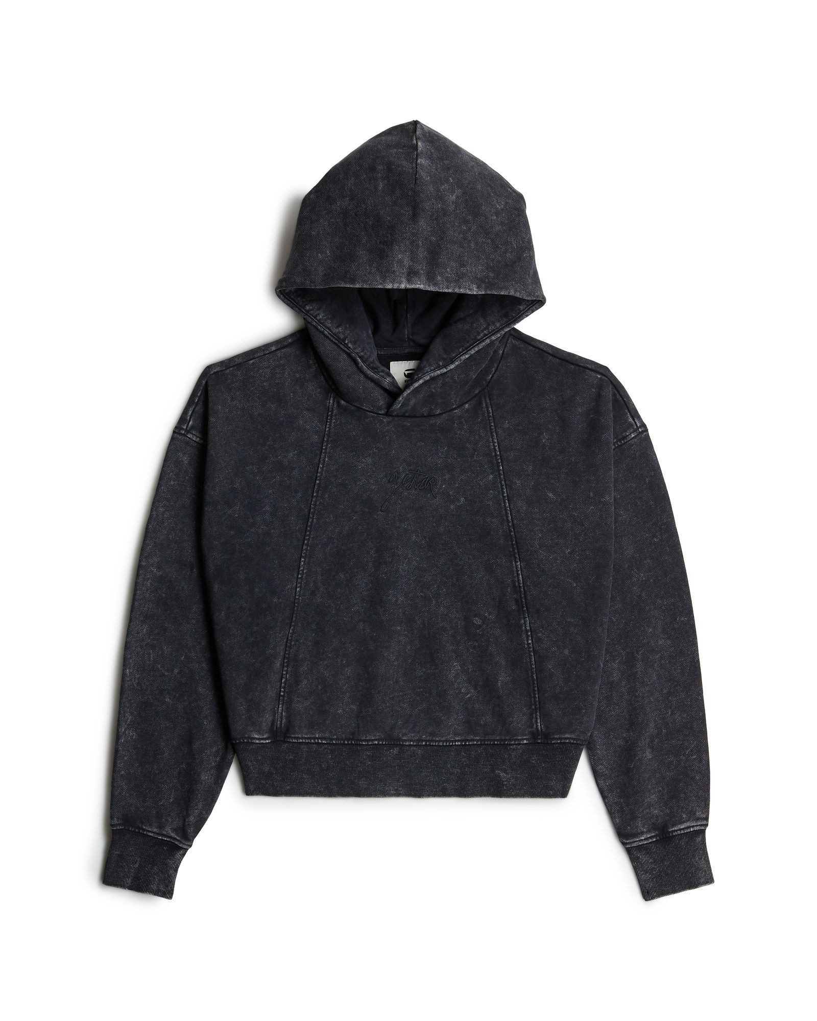 G-STAR Longpullover Washed A Line Script Hoodie Sweater