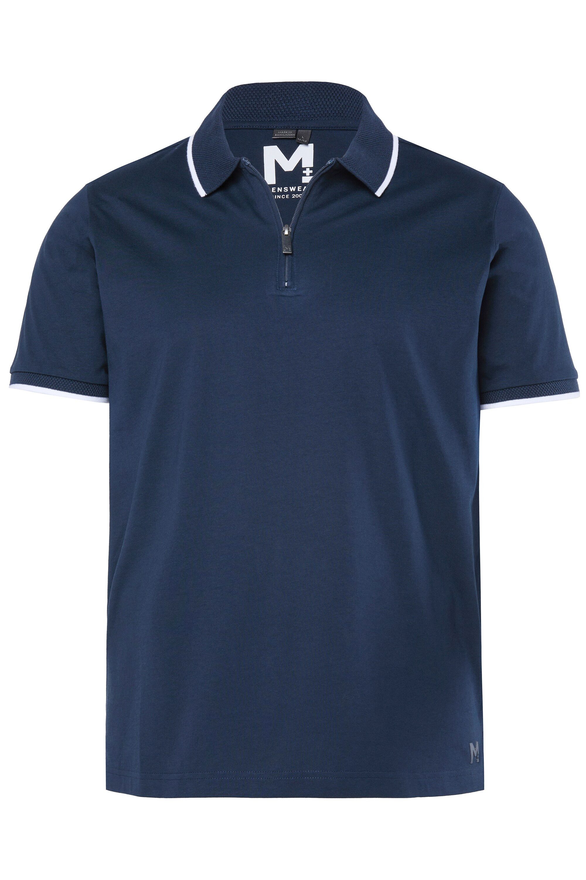 Men Plus Poloshirt Poloshirt Halbarm Jersey Zipper bis 8 XL